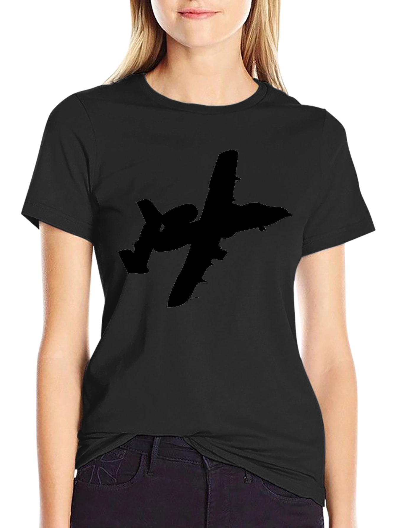A-10 Warthog Silhouette Black T-Shirt