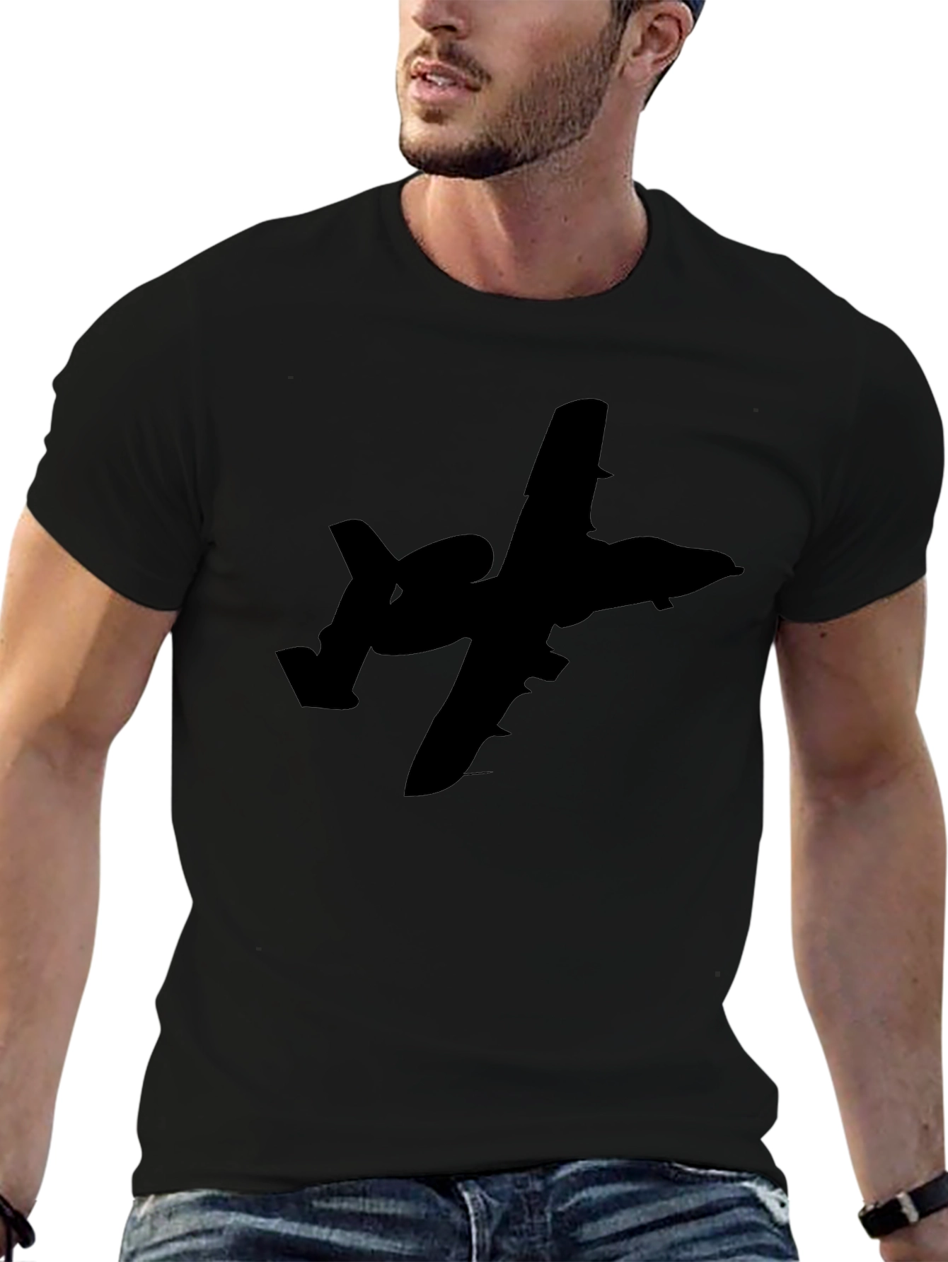 A-10 Warthog Silhouette Black T-Shirt