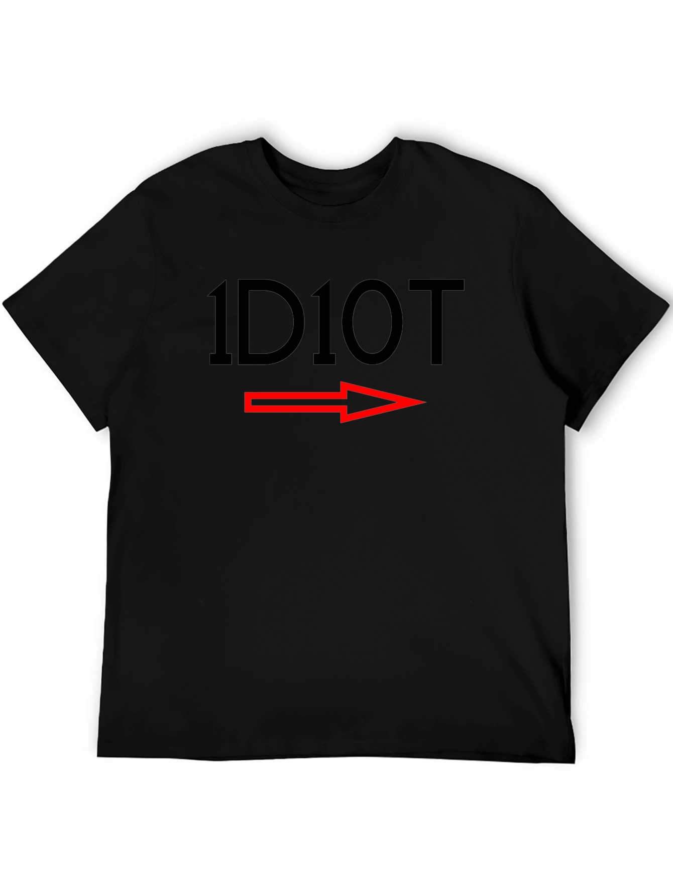 1D10T Funny Graphic T-Shirt