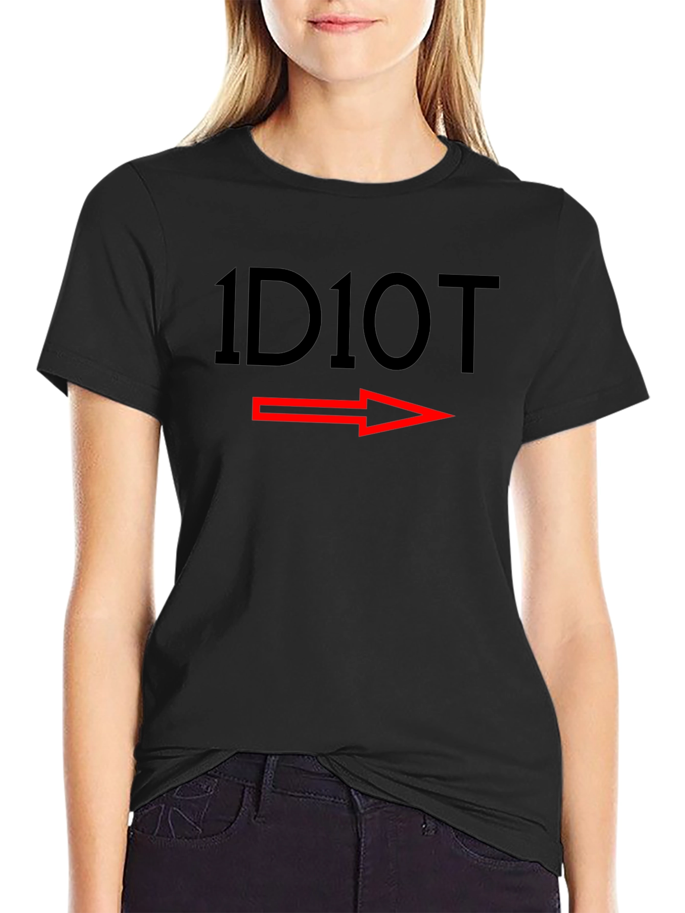1D10T Funny Graphic T-Shirt