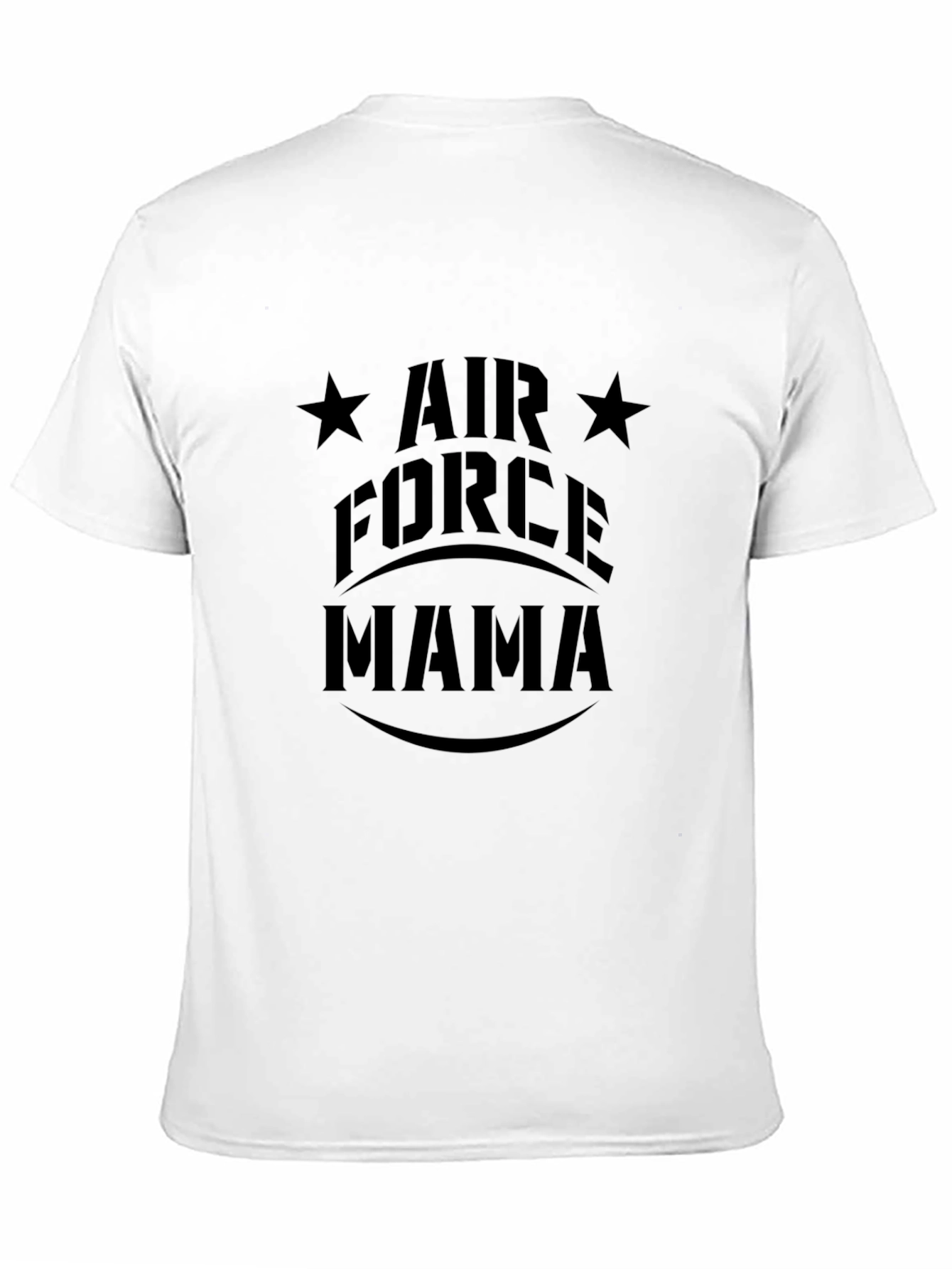 Air Force Mama Black Graphic T-Shirt