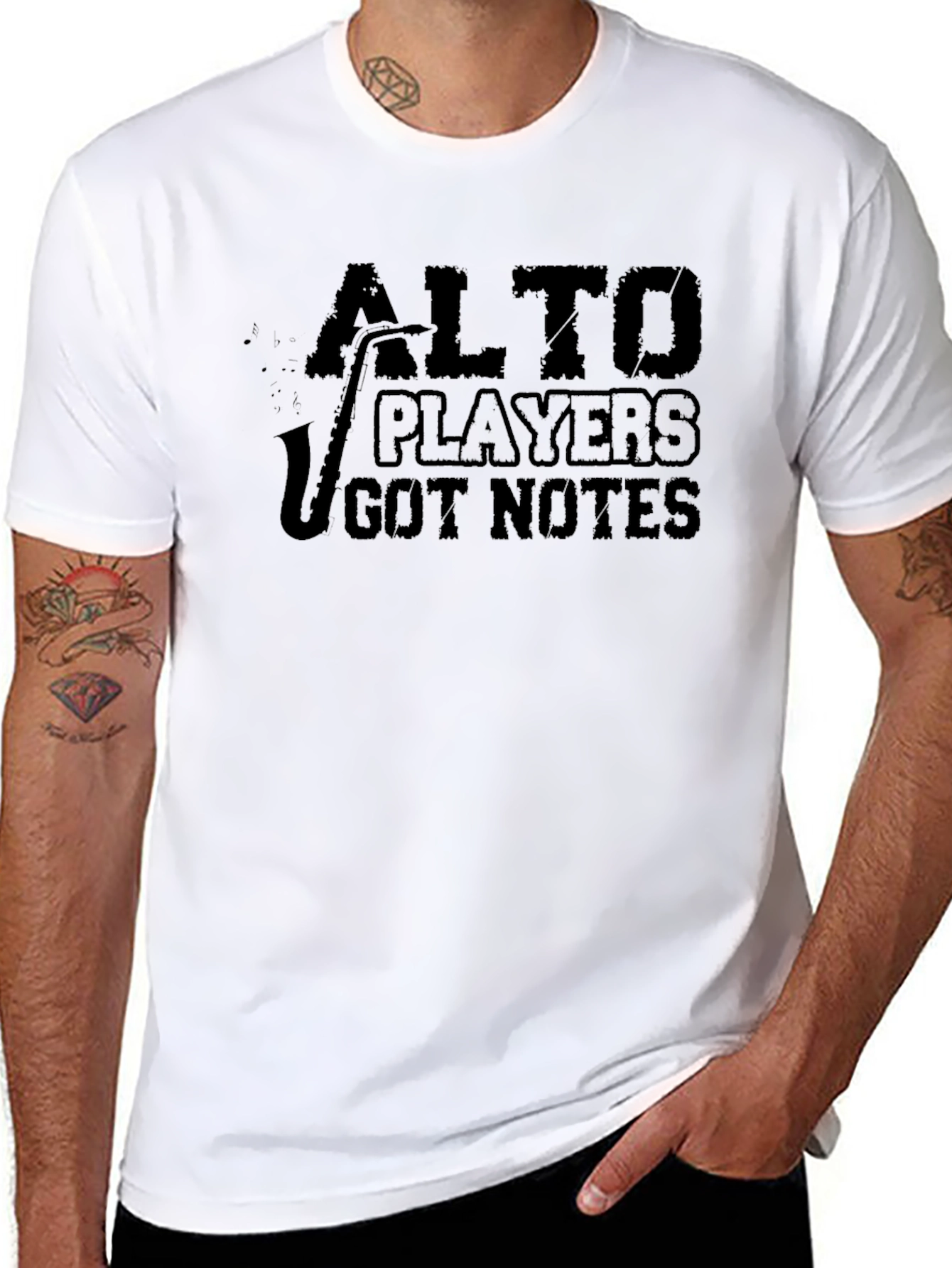 Alto Players Got Notes Black T-Shirt