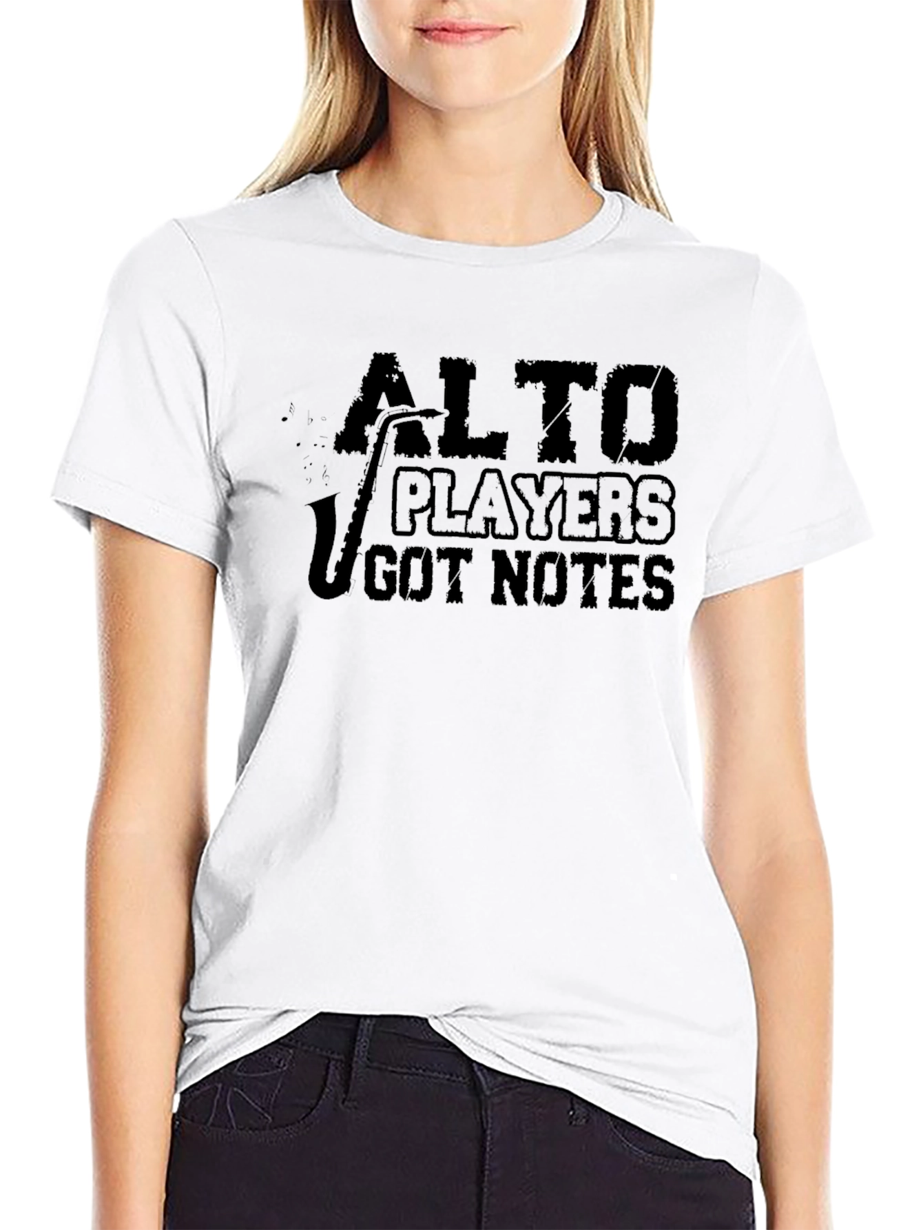 Alto Players Got Notes Black T-Shirt