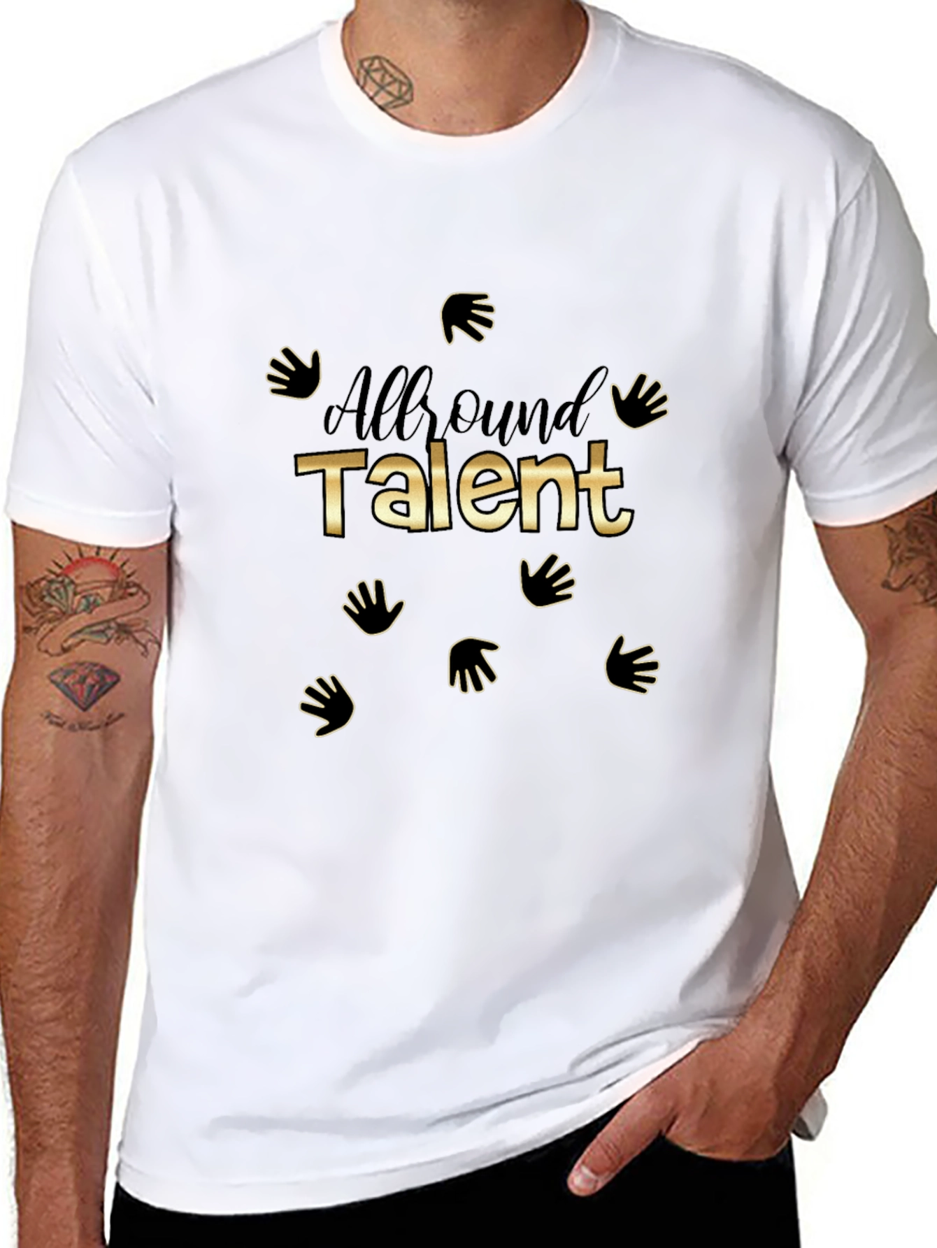 All-Around Talent Black Graphic Tee
