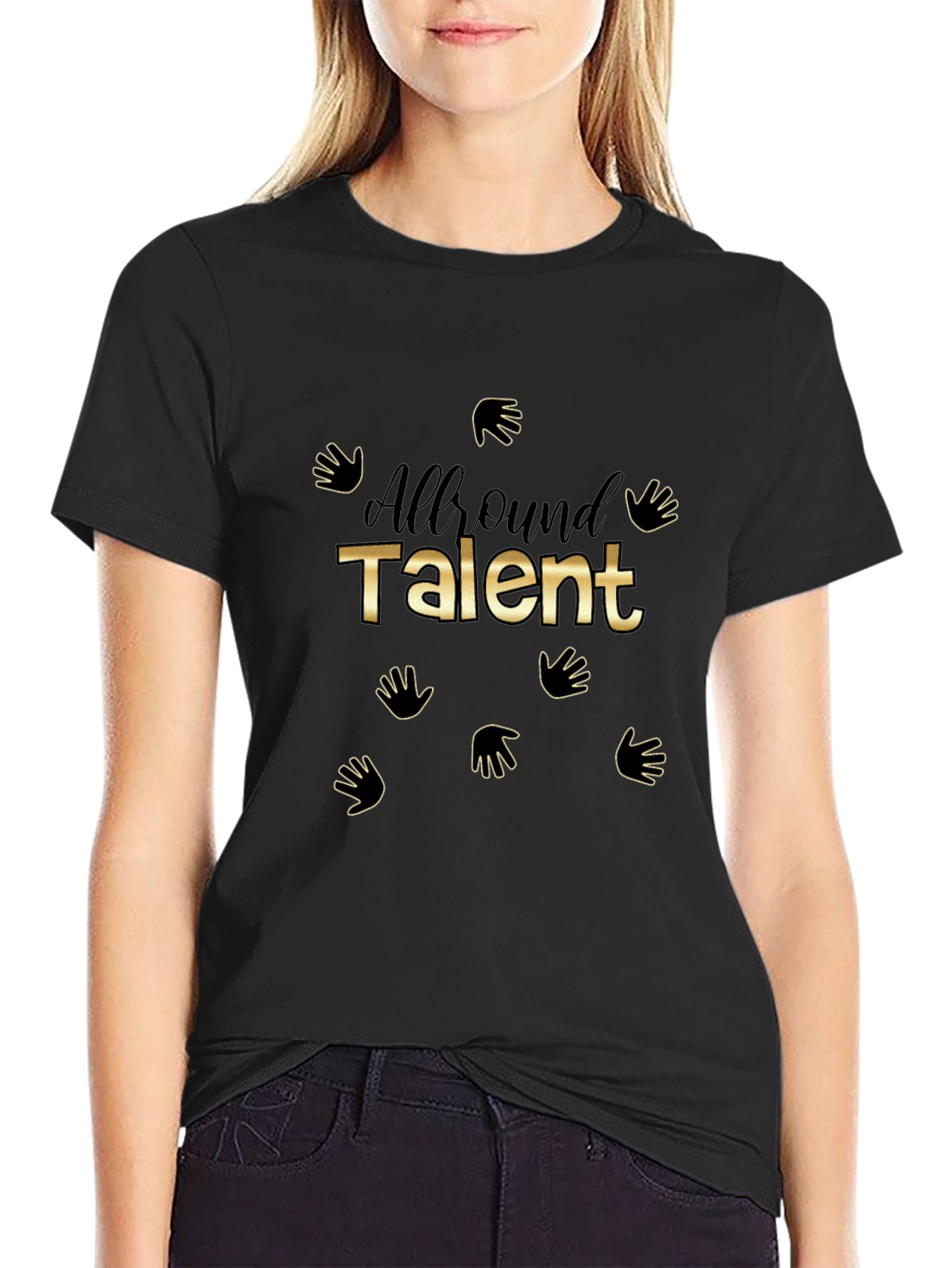 All-Around Talent Black Graphic Tee