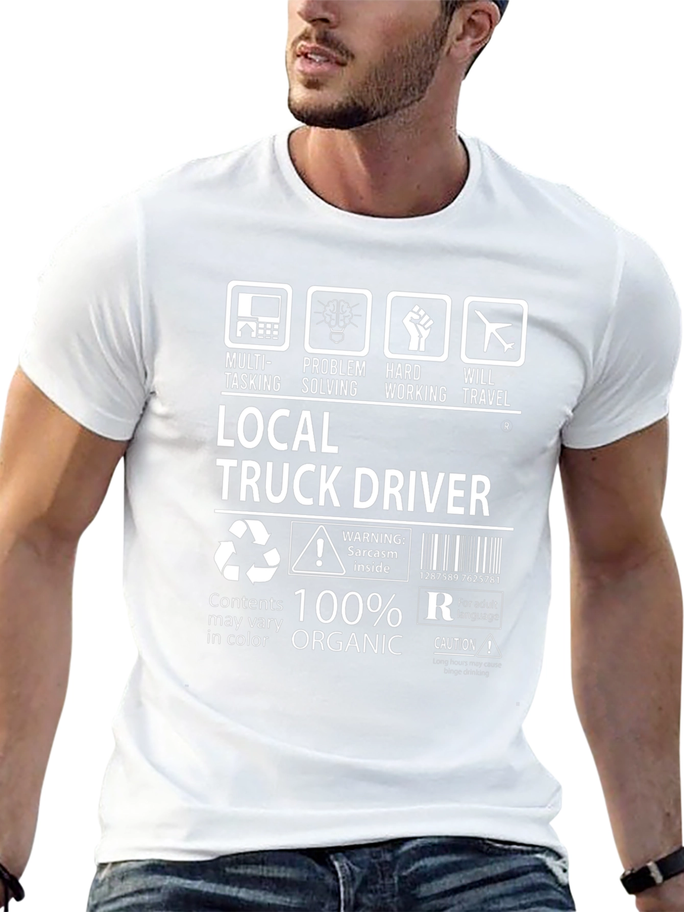 Local Truck Driver 100% Organic Graphic Tee