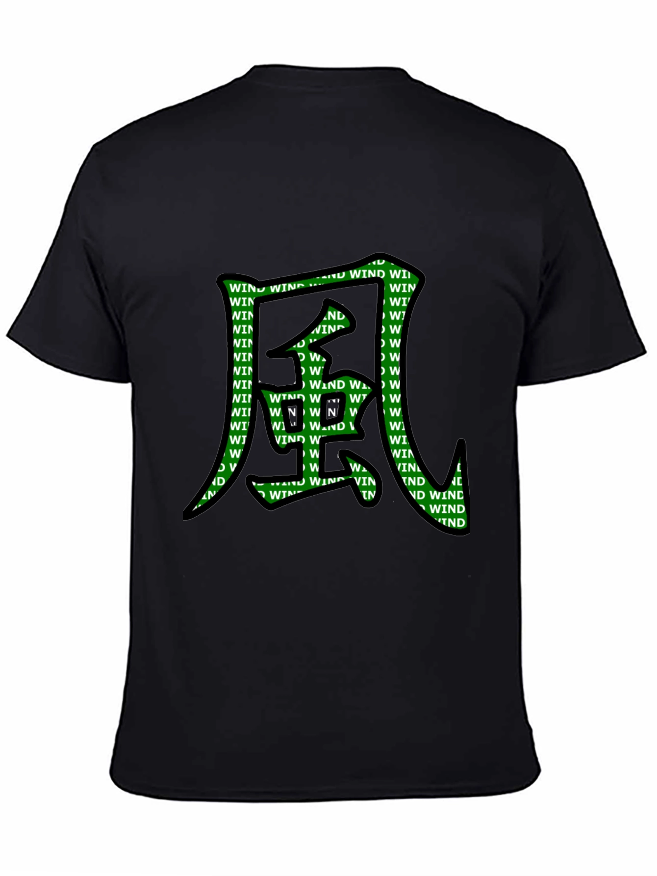 Wind Kanji Graphic T-Shirt - Unique Design