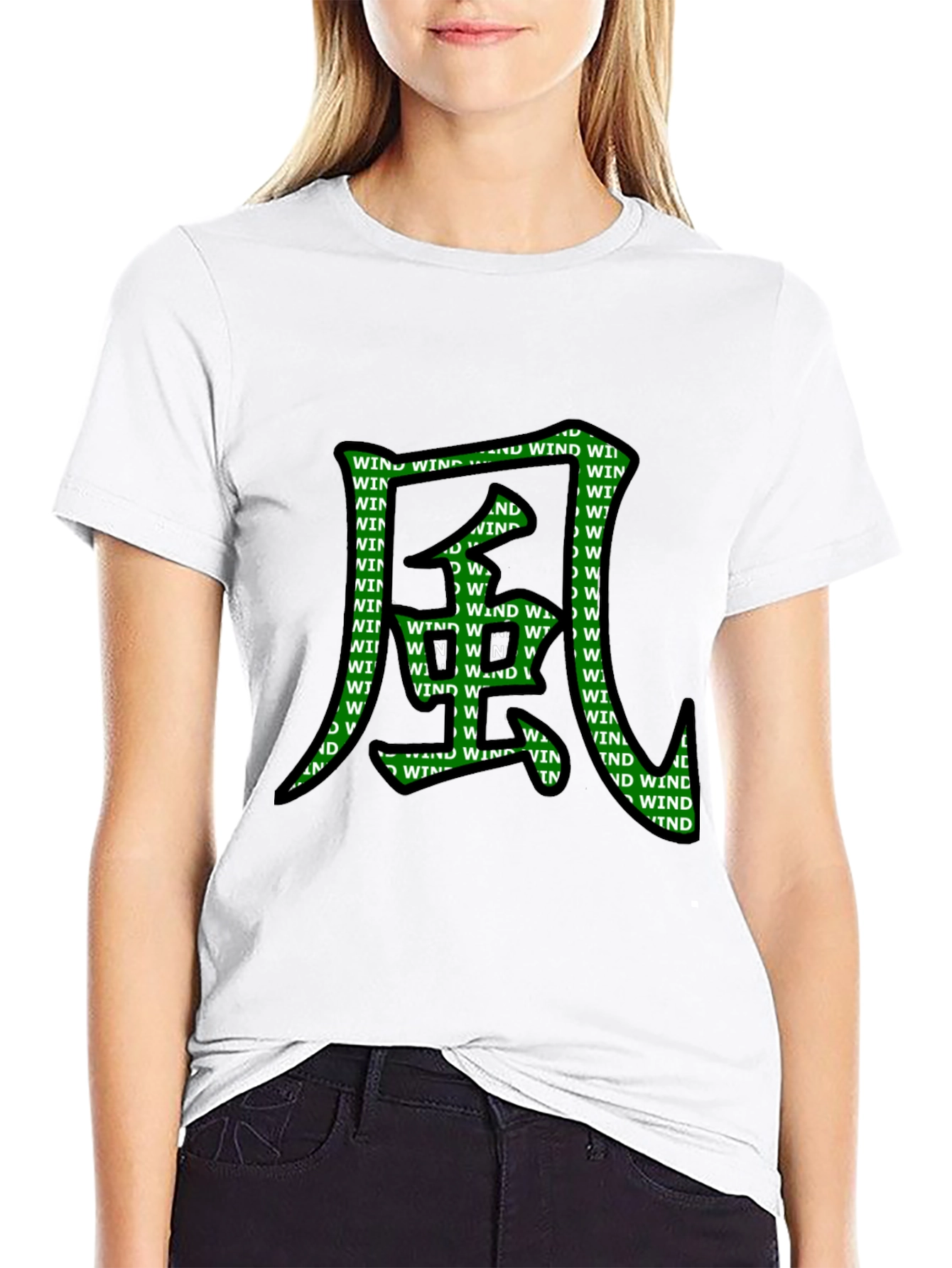 Wind Kanji Graphic T-Shirt - Unique Design