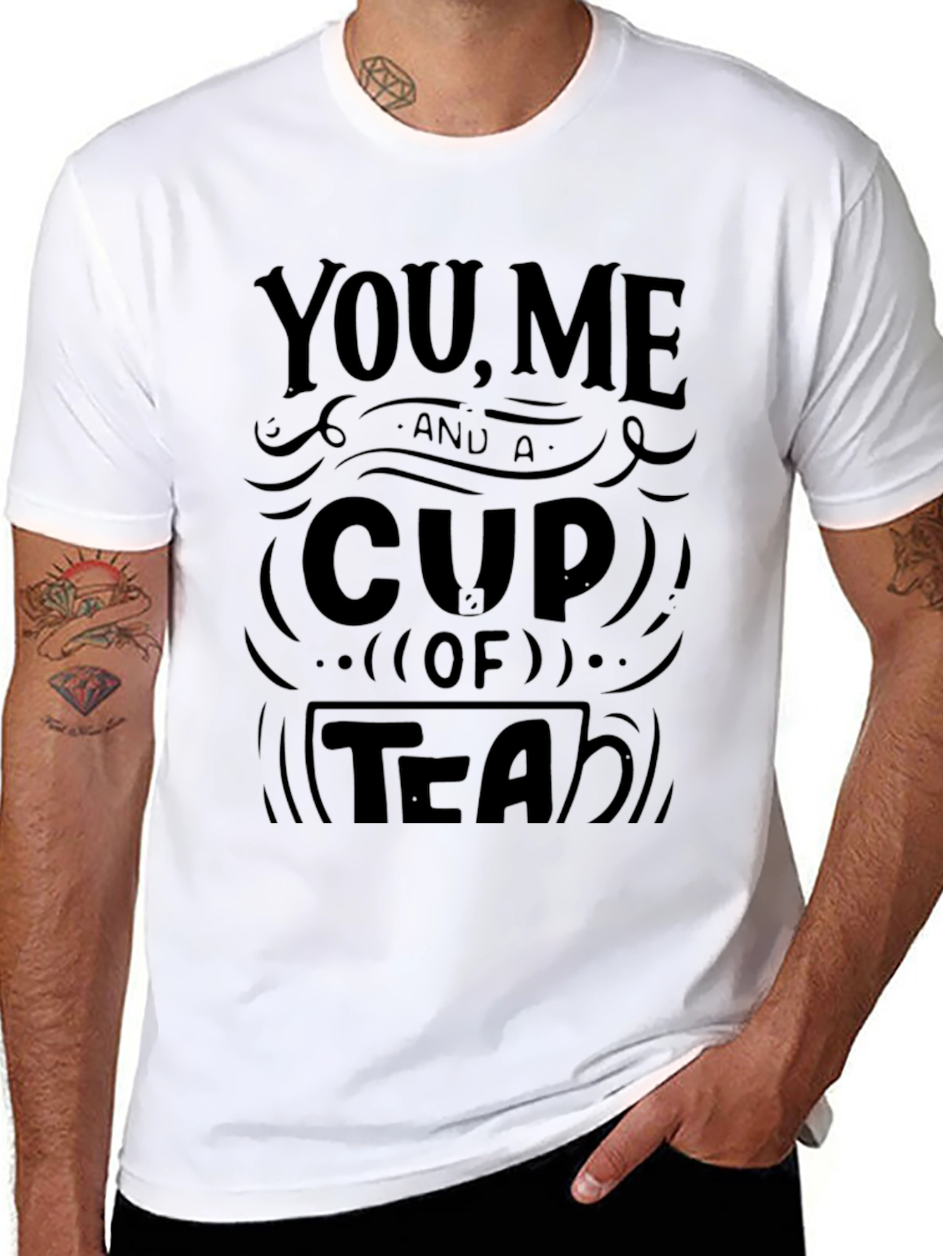 You Me & Tea Graphic Tee - Relaxed Style