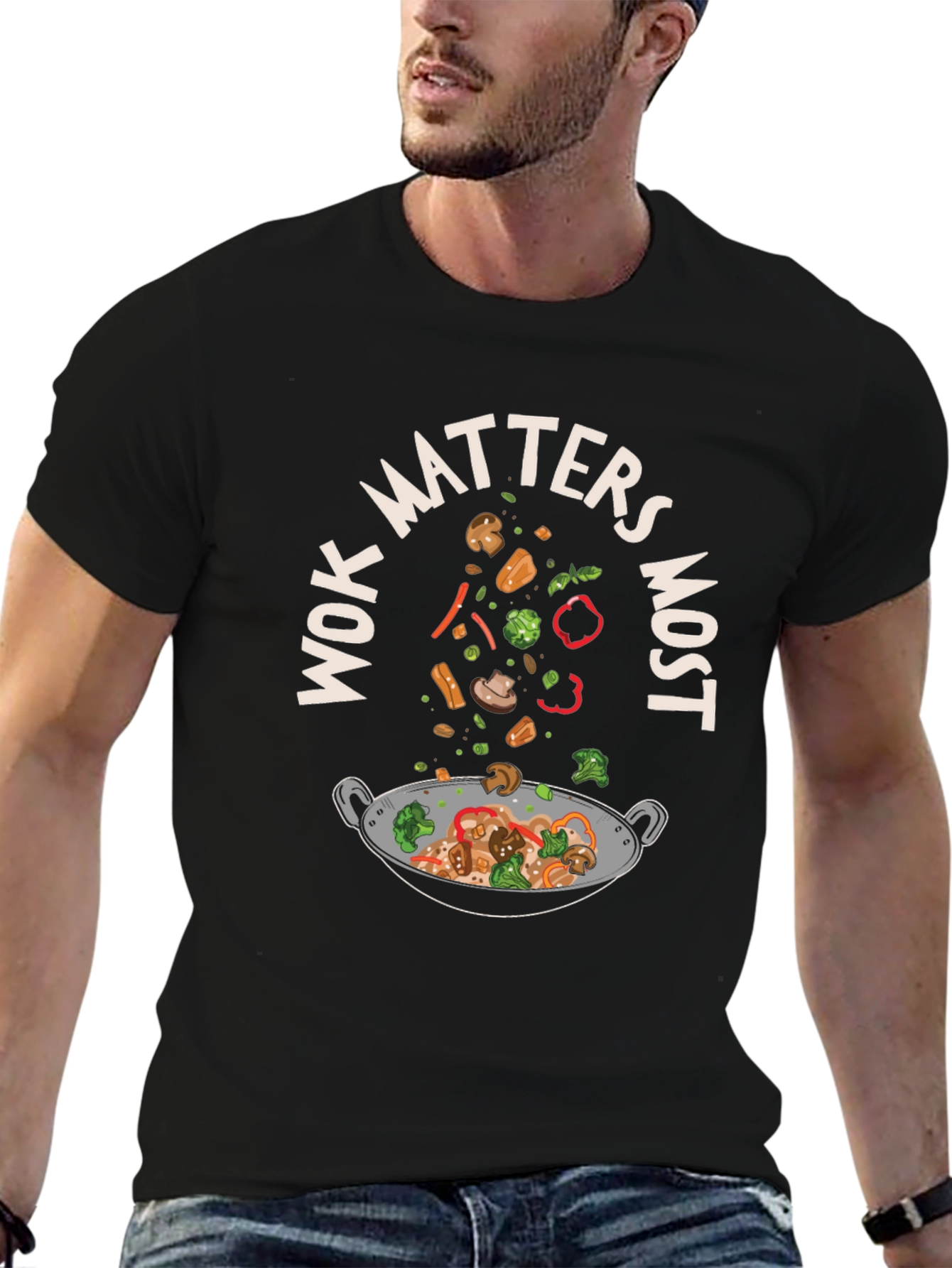 Wok Matters Most Graphic T-Shirt - Foodie Tee