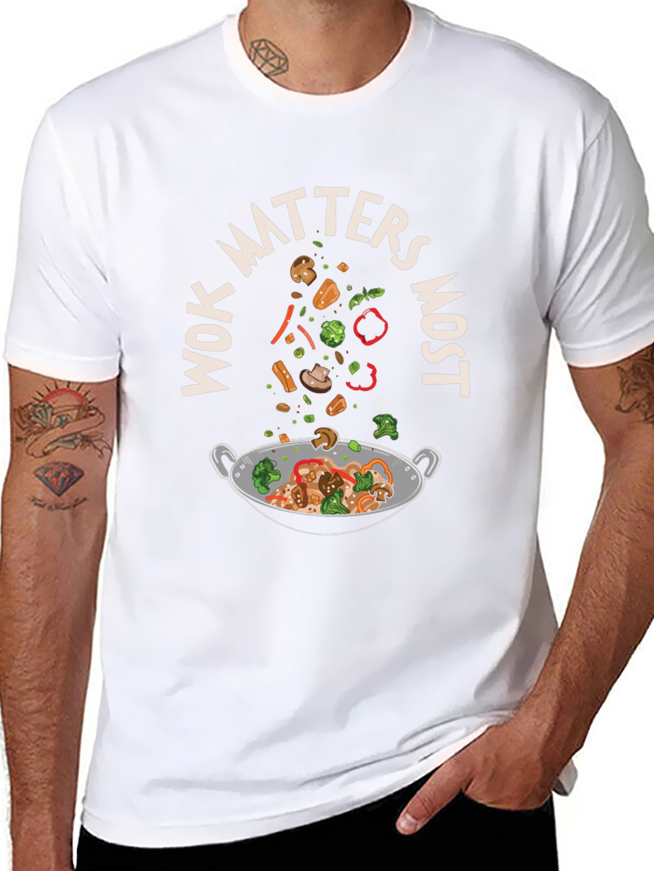 Wok Matters Most Graphic T-Shirt - Foodie Tee
