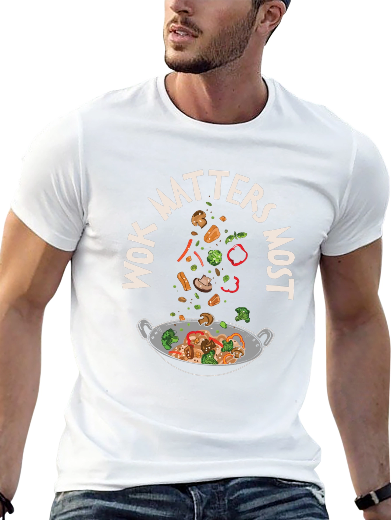 Wok Matters Most Graphic T-Shirt - Foodie Tee