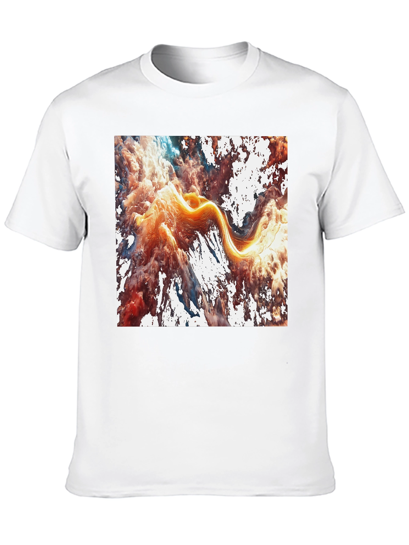 Abstract Art Graphic Tee - Modern Casual Style