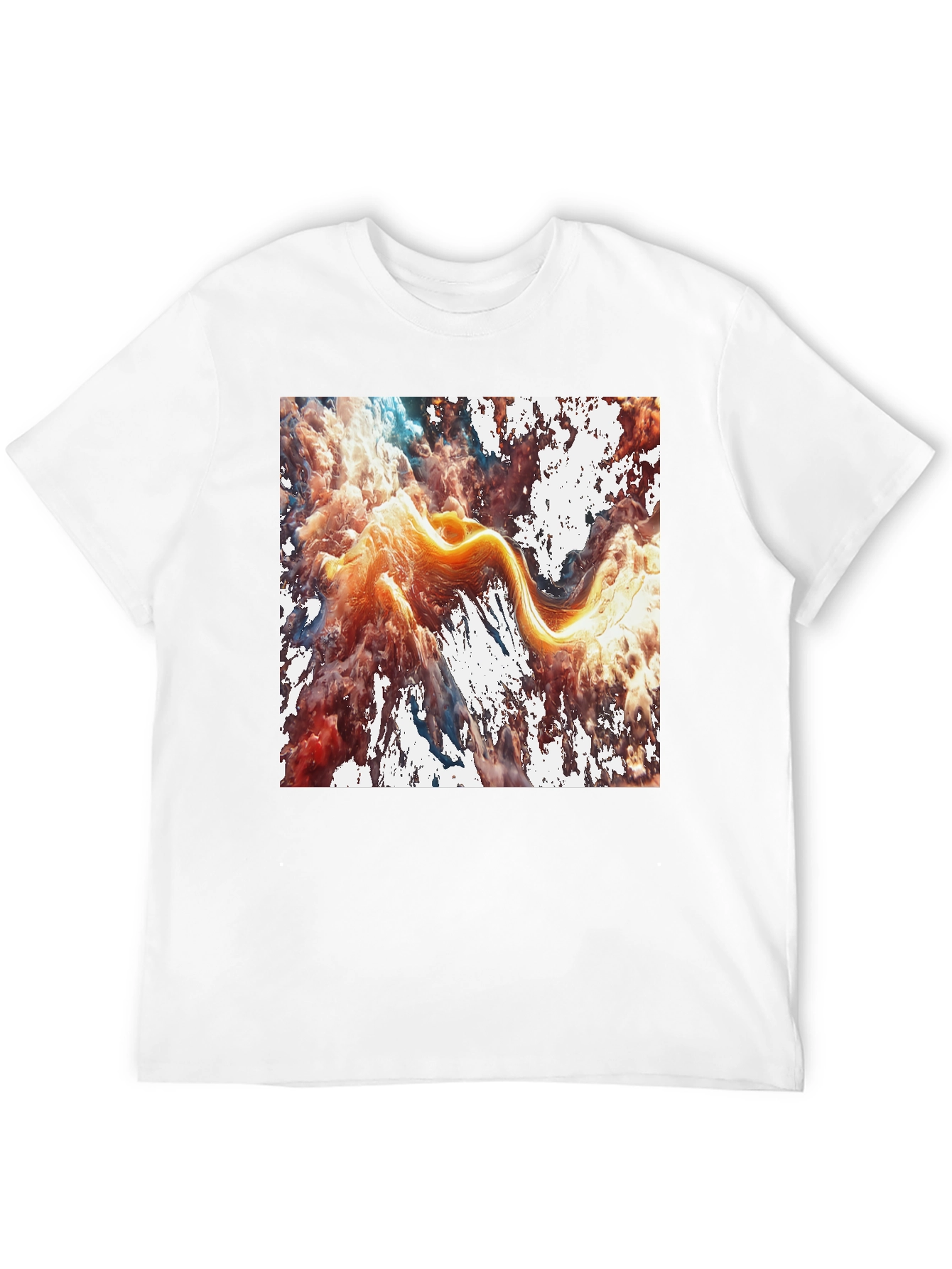 Abstract Art Graphic Tee - Modern Casual Style