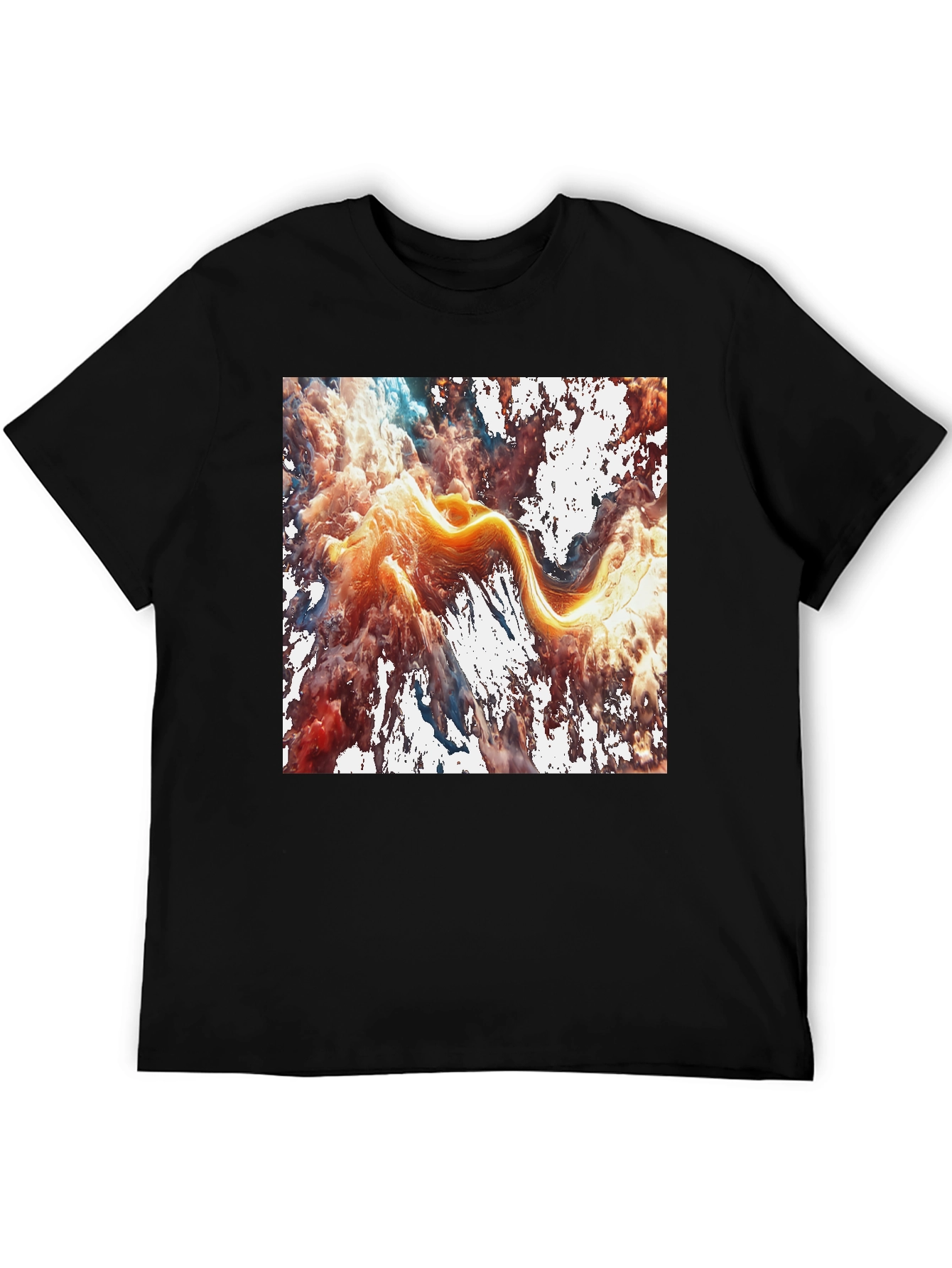 Abstract Art Graphic Tee - Modern Casual Style