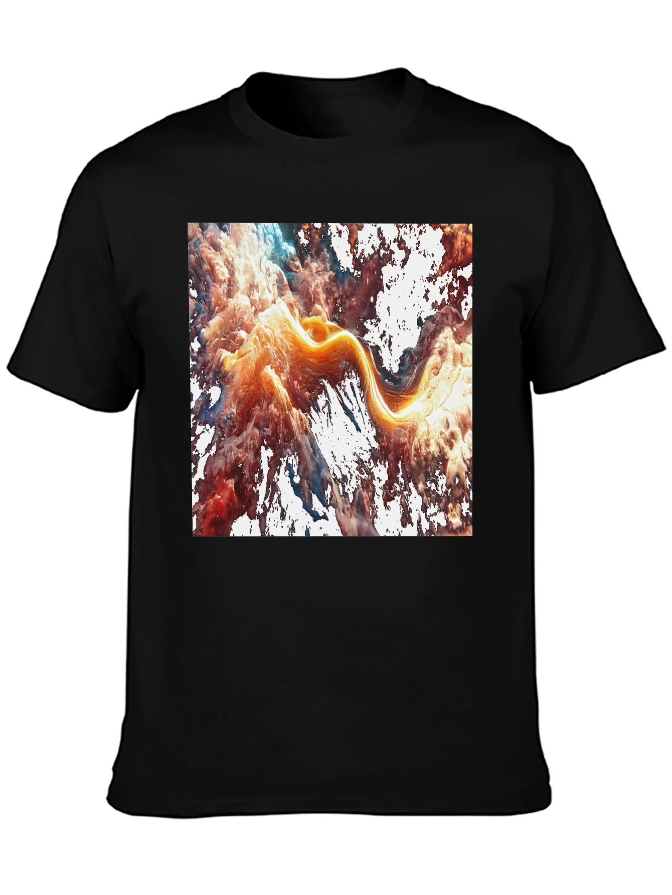 Abstract Art Graphic Tee - Modern Casual Style