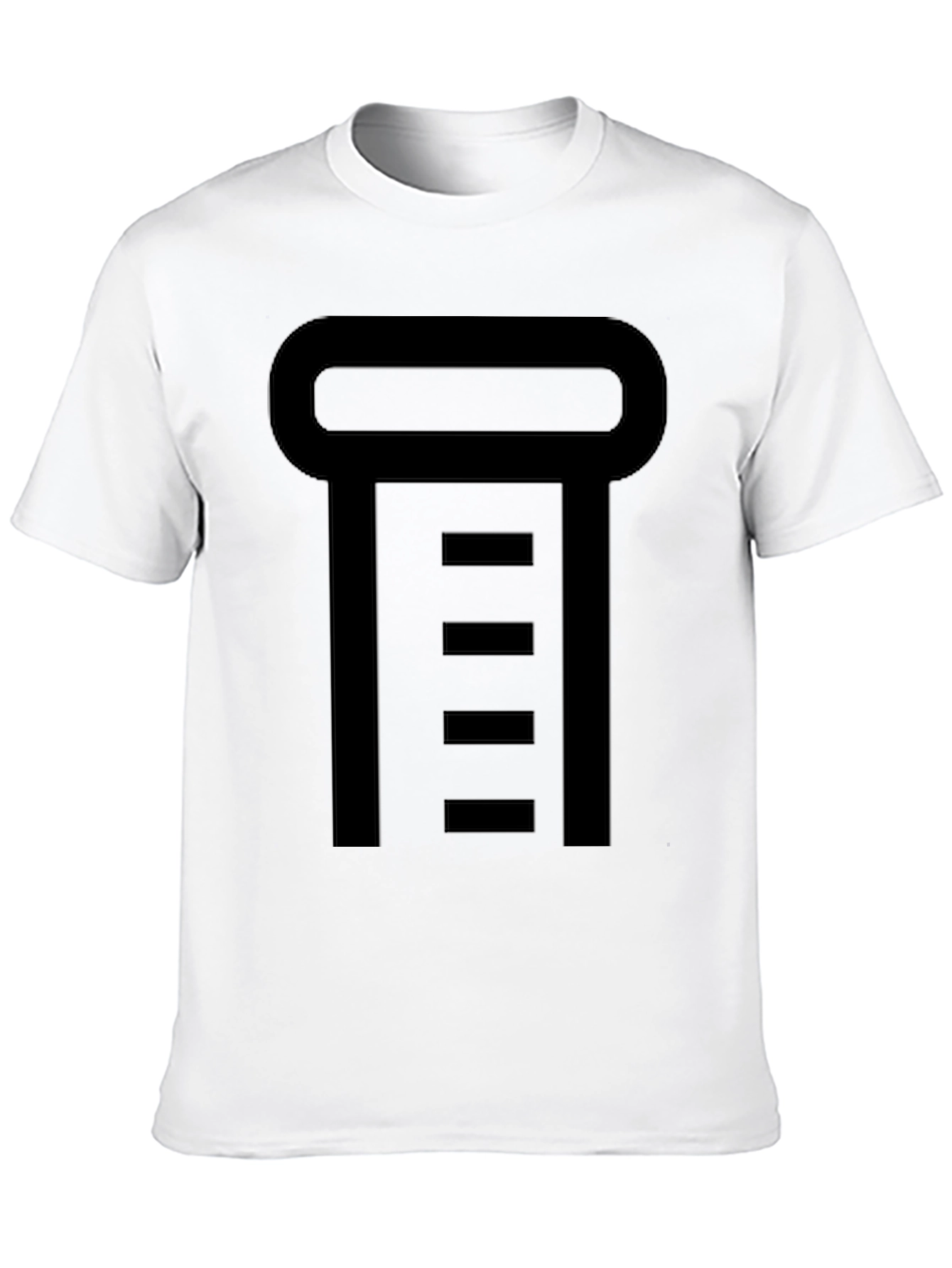Abstract Graphic Print Black T-Shirt