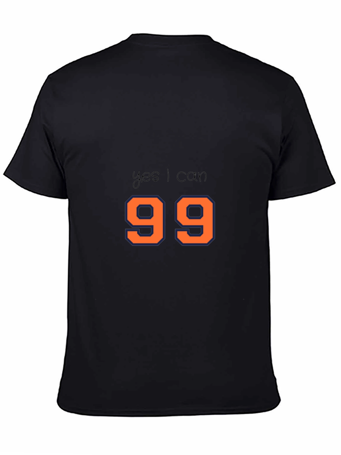 Yes I Can 99 T-Shirt - Black Cotton Tee