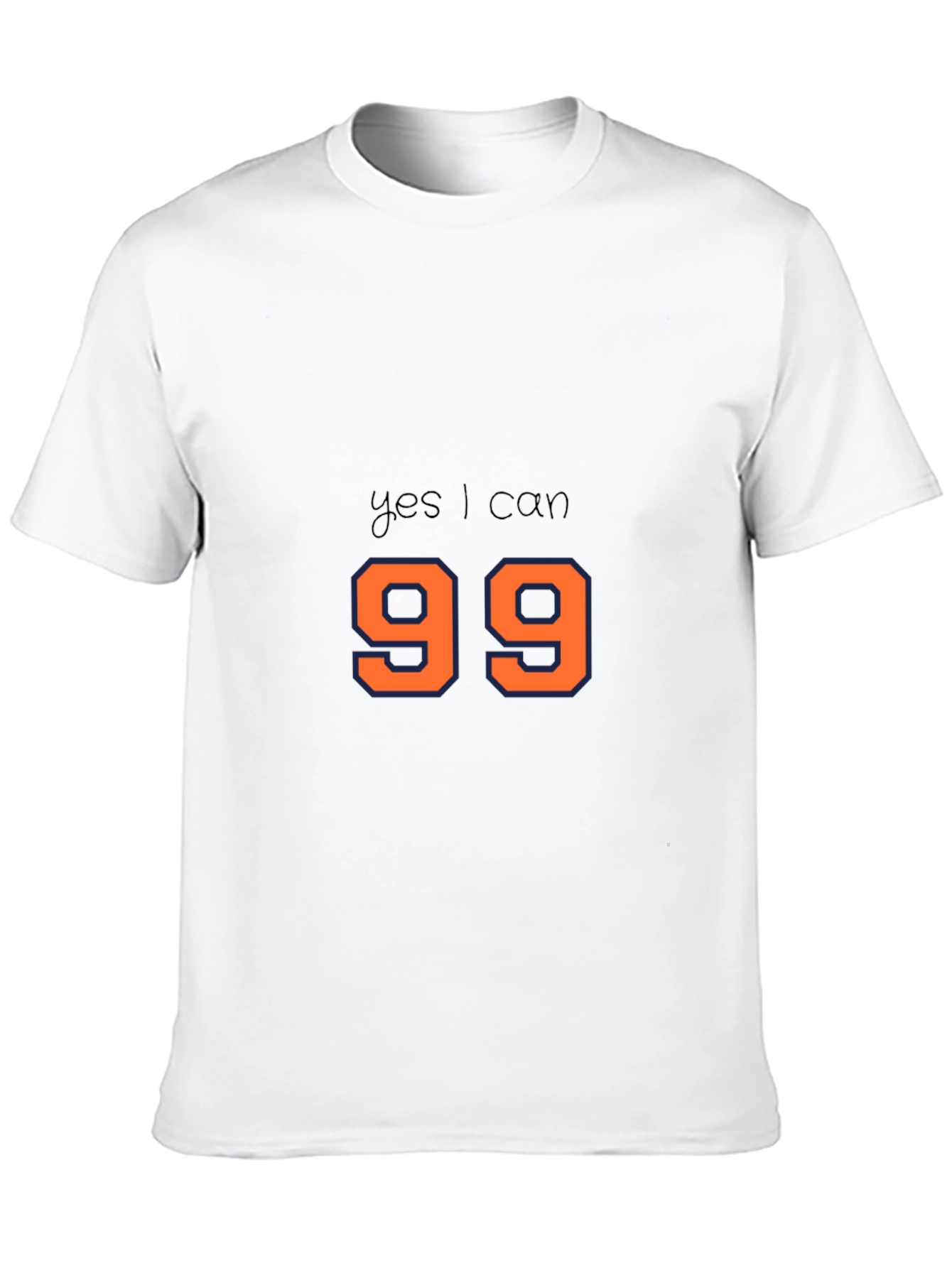 Yes I Can 99 T-Shirt - Black Cotton Tee