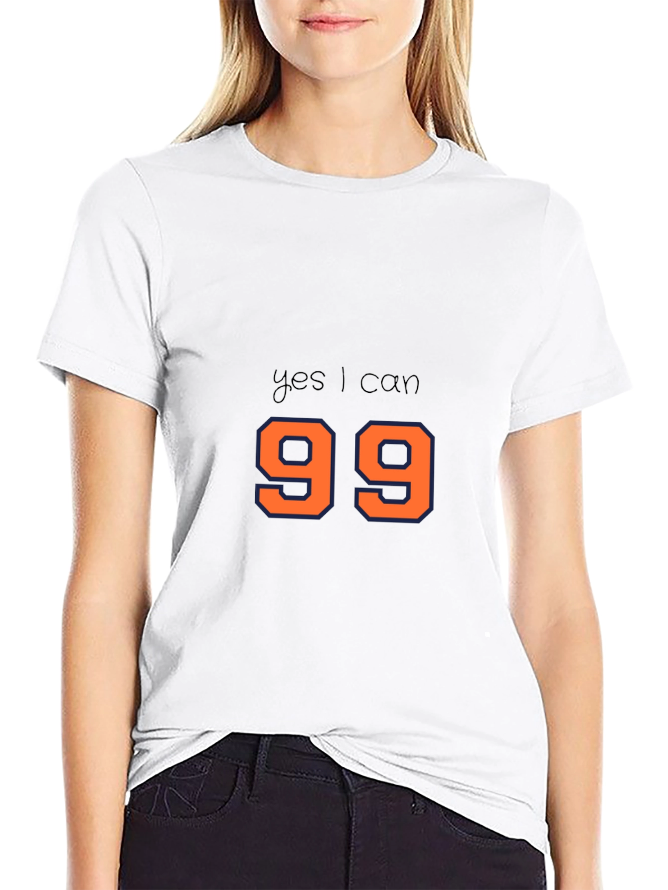 Yes I Can 99 T-Shirt - Black Cotton Tee