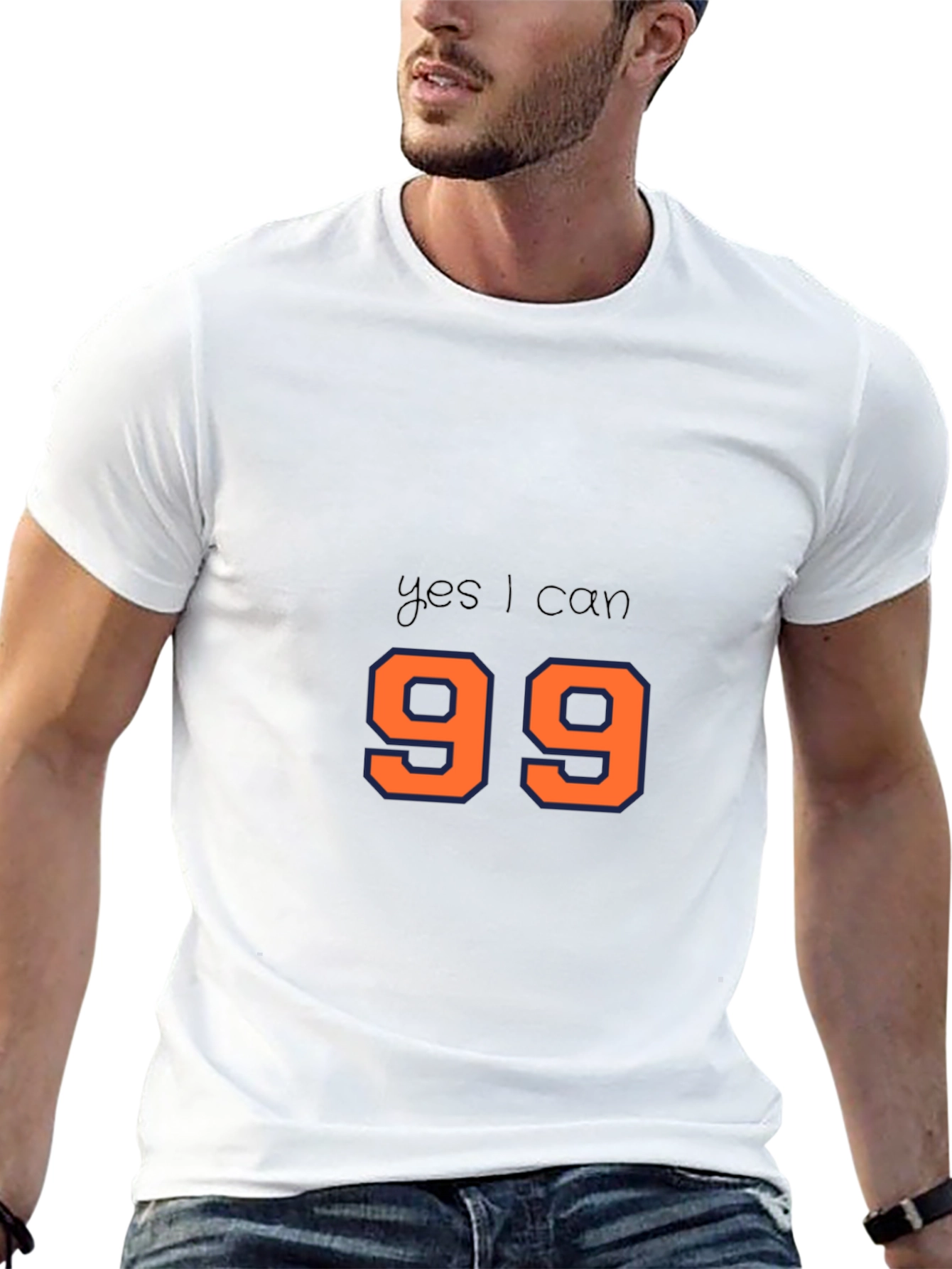 Yes I Can 99 T-Shirt - Black Cotton Tee