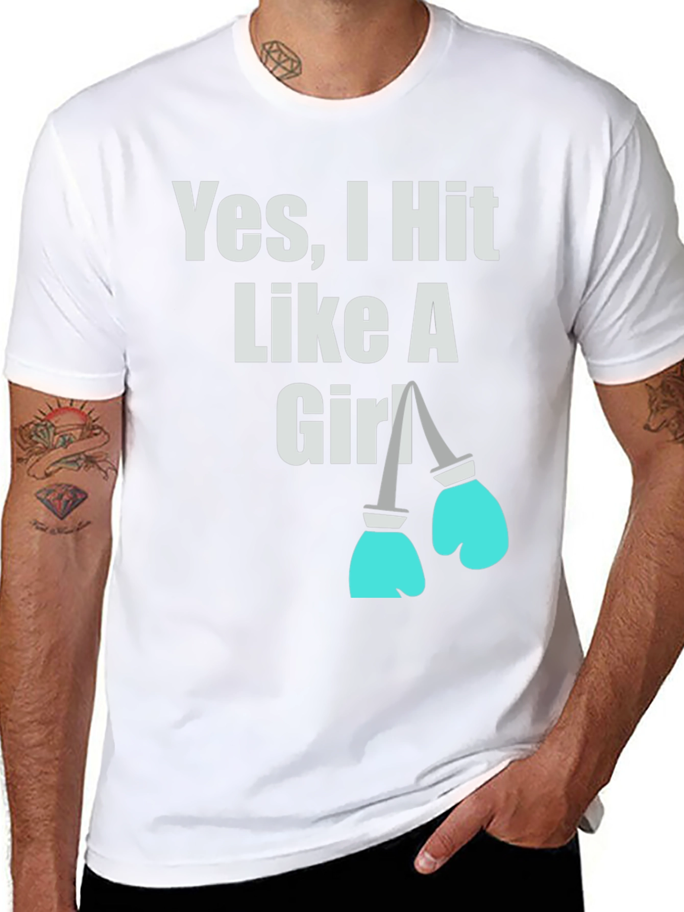 Yes I Hit Like A Girl T-Shirt