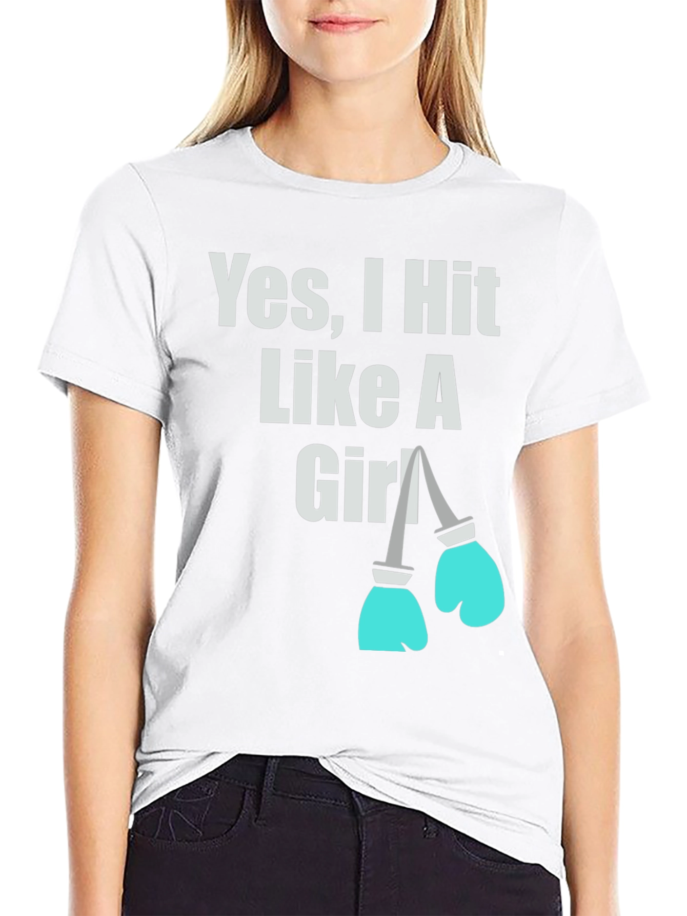 Yes I Hit Like A Girl T-Shirt