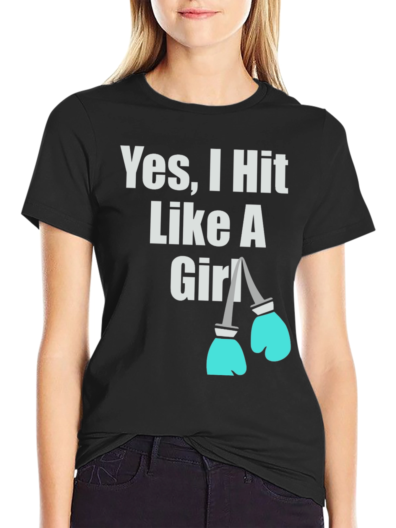 Yes I Hit Like A Girl T-Shirt