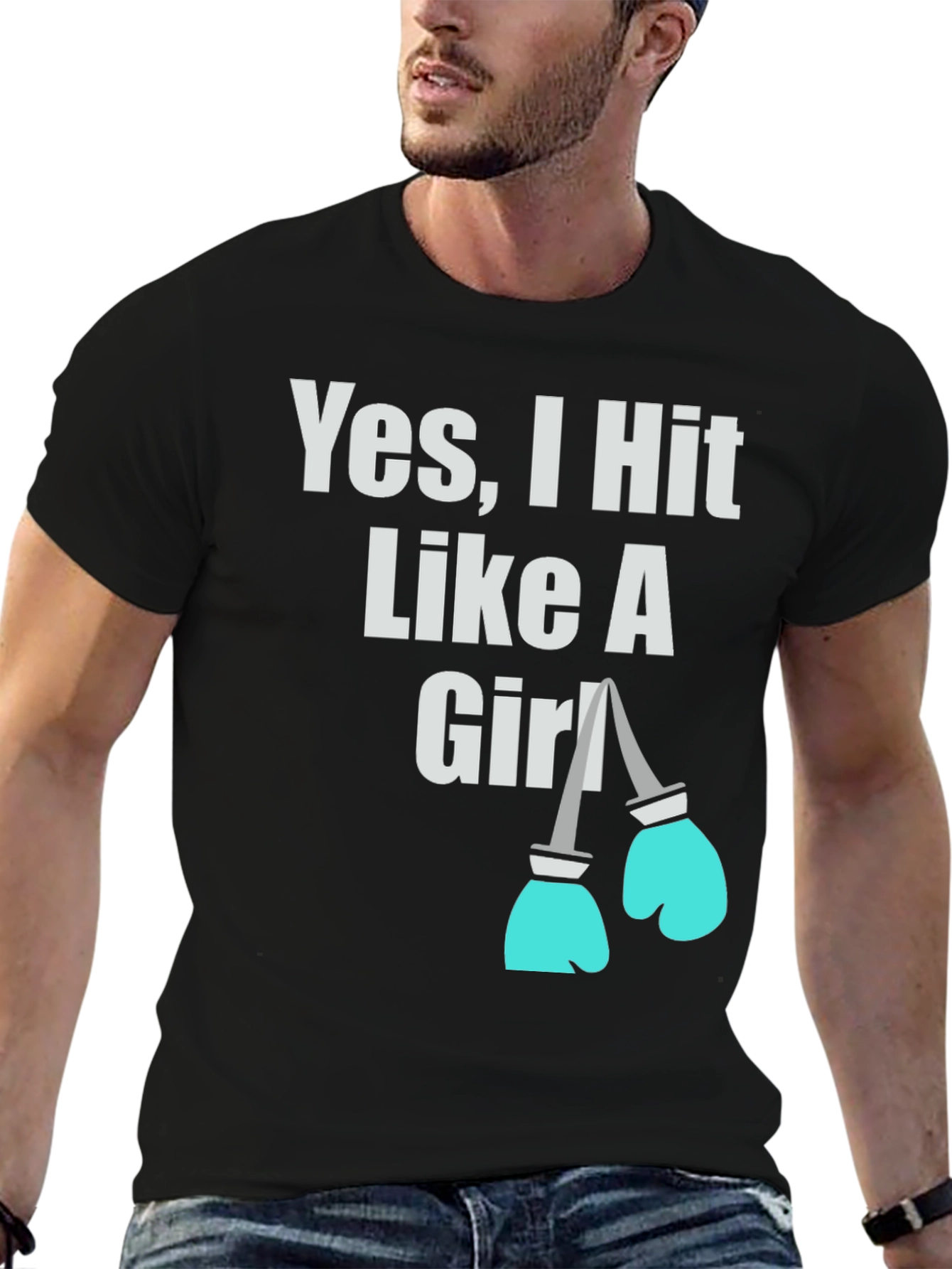 Yes I Hit Like A Girl T-Shirt