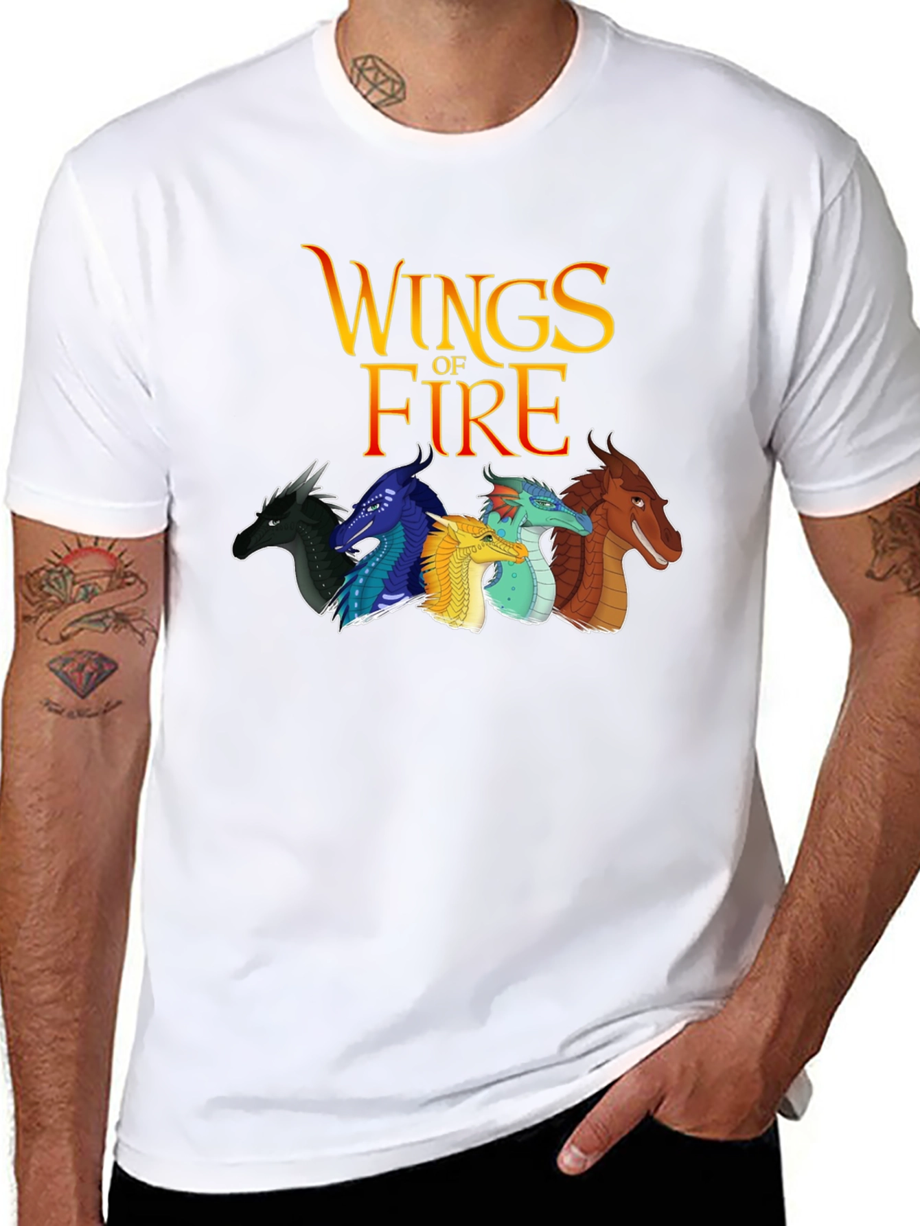 Wings of Fire Graphic Tee - Black