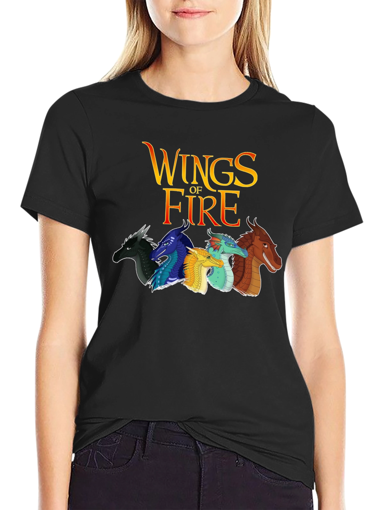 Wings of Fire Graphic Tee - Black