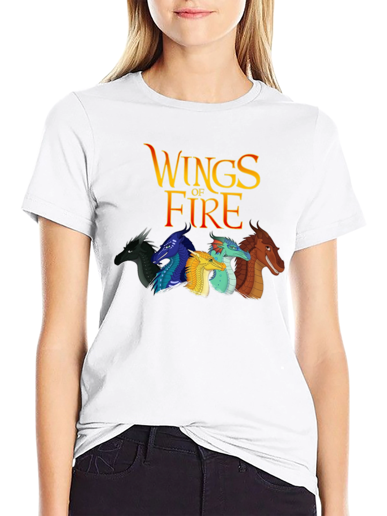 Wings of Fire Graphic Tee - Black