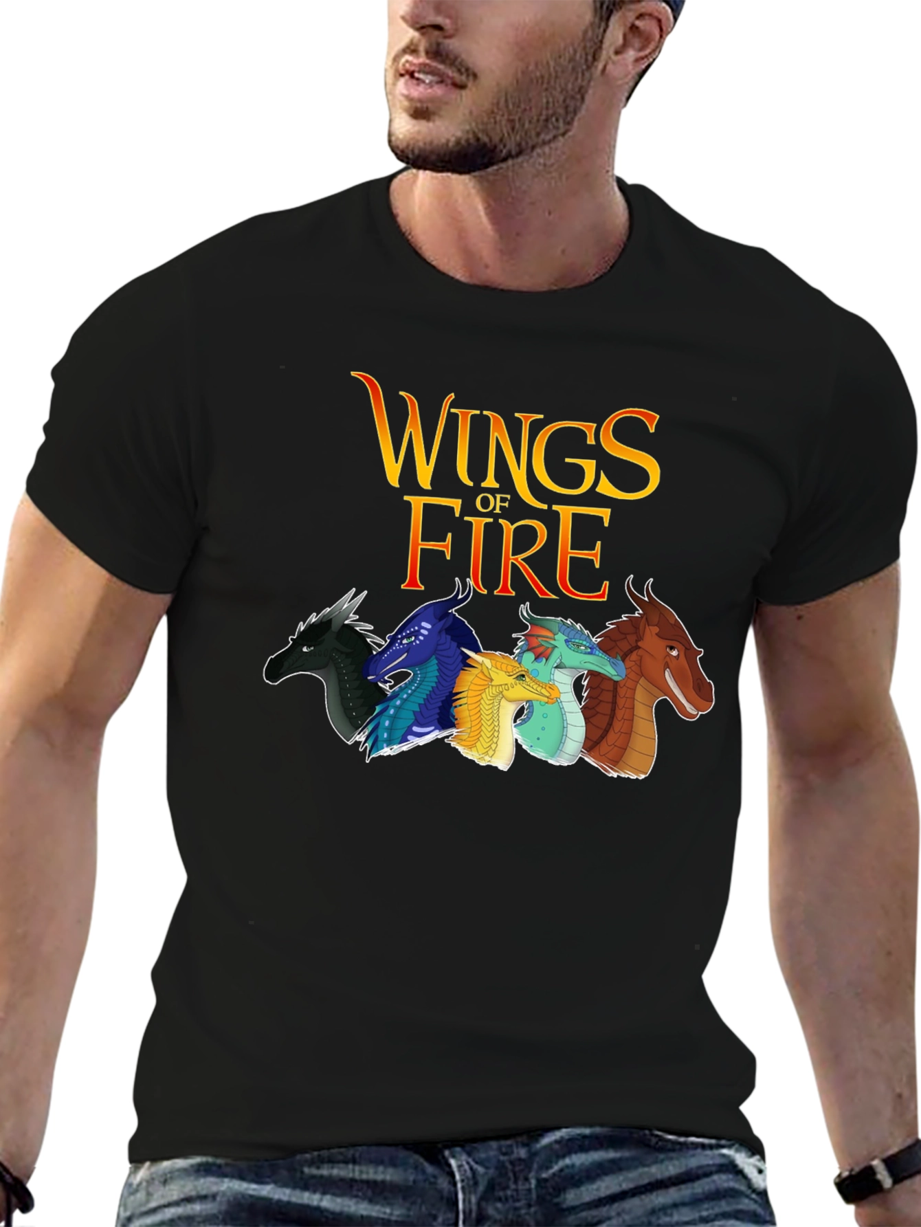 Wings of Fire Graphic Tee - Black