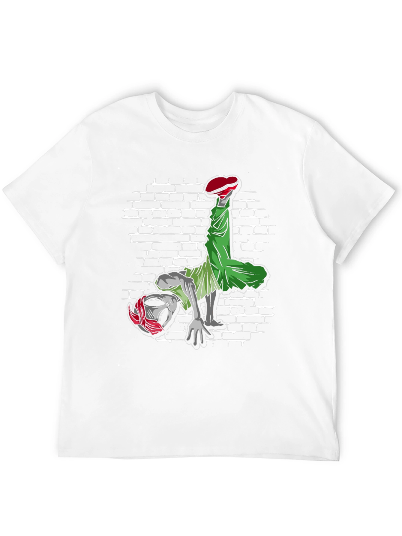 Alien Breakdancer Graphic Tee - Black