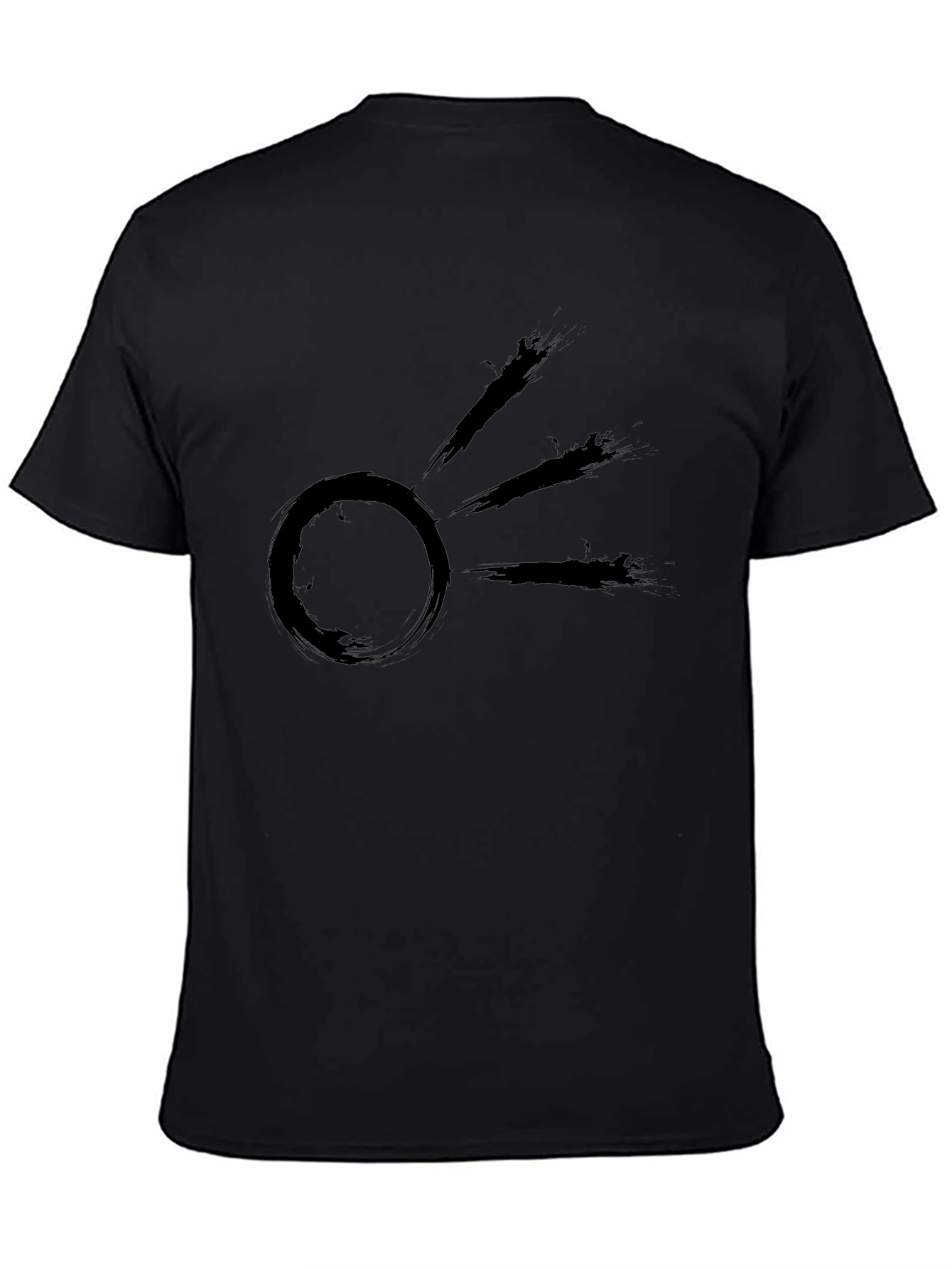 Zen Sun Black T-Shirt - Modern Graphic Tee