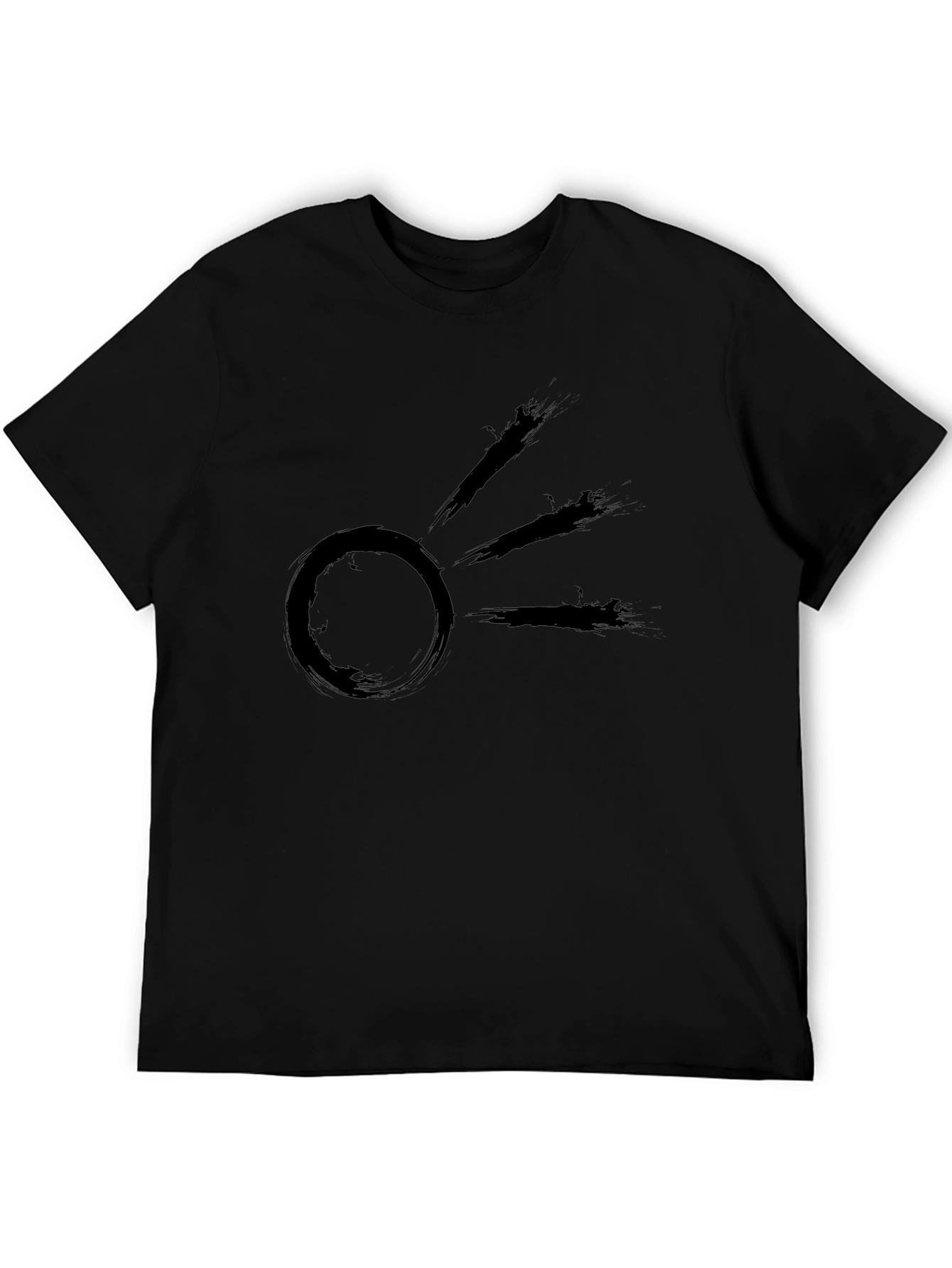 Zen Sun Black T-Shirt - Modern Graphic Tee