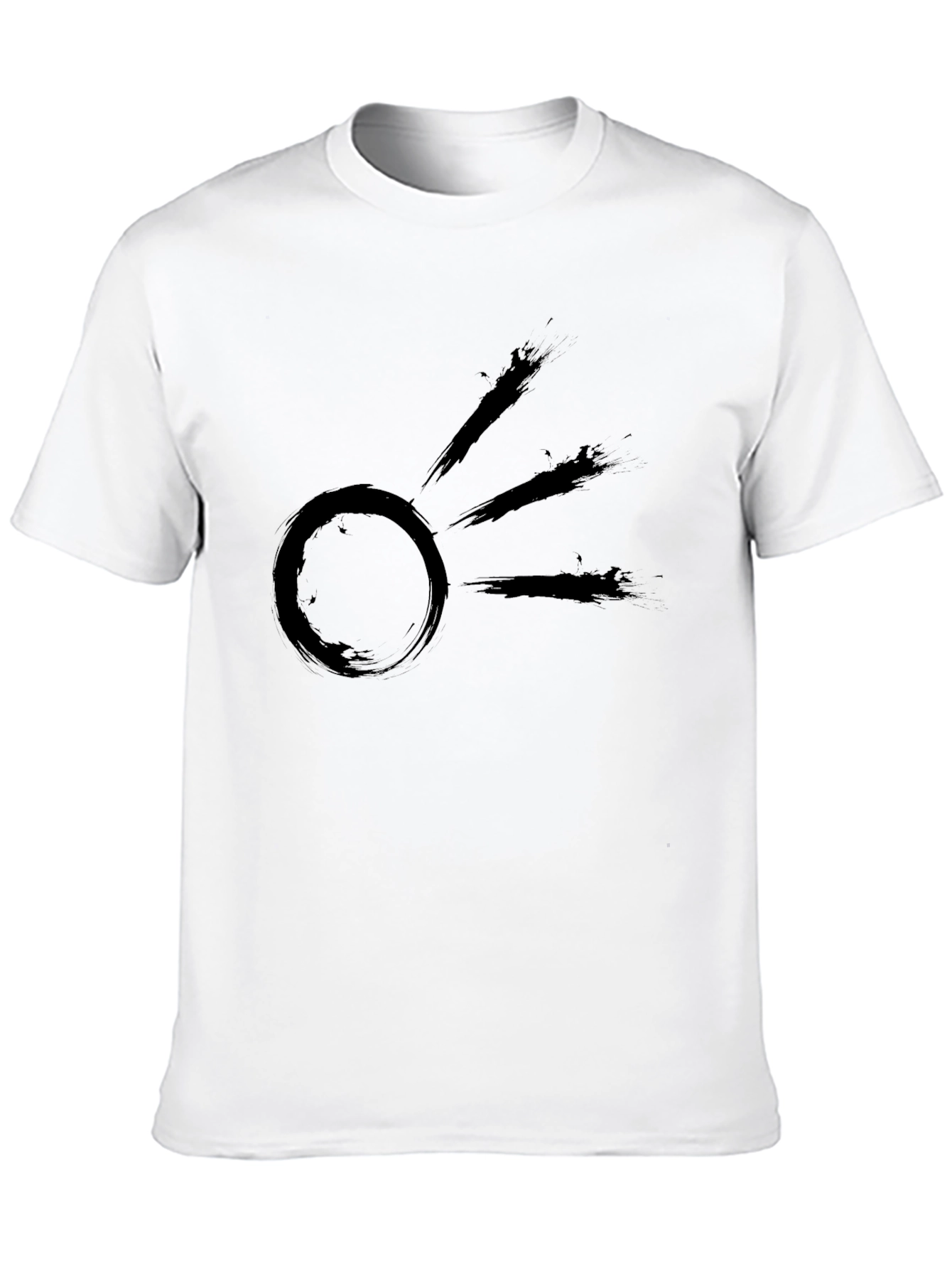 Zen Sun Black T-Shirt - Modern Graphic Tee