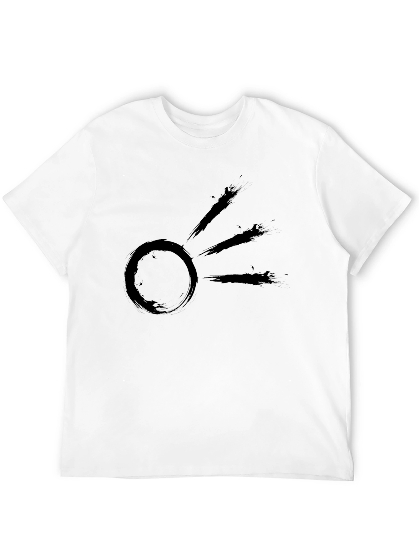 Zen Sun Black T-Shirt - Modern Graphic Tee