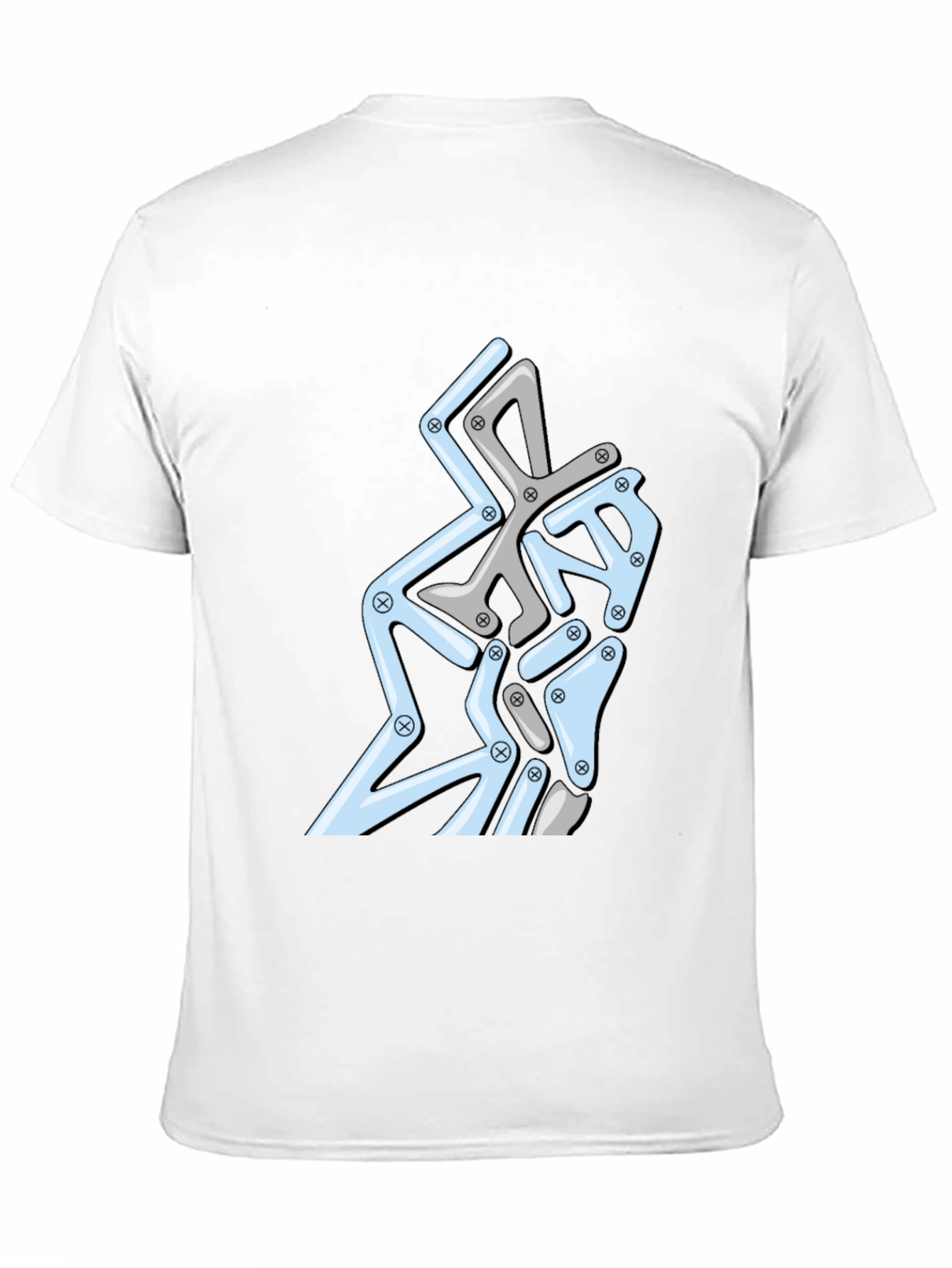 Abstract Geometric Graphic Print Tee - Modern Design