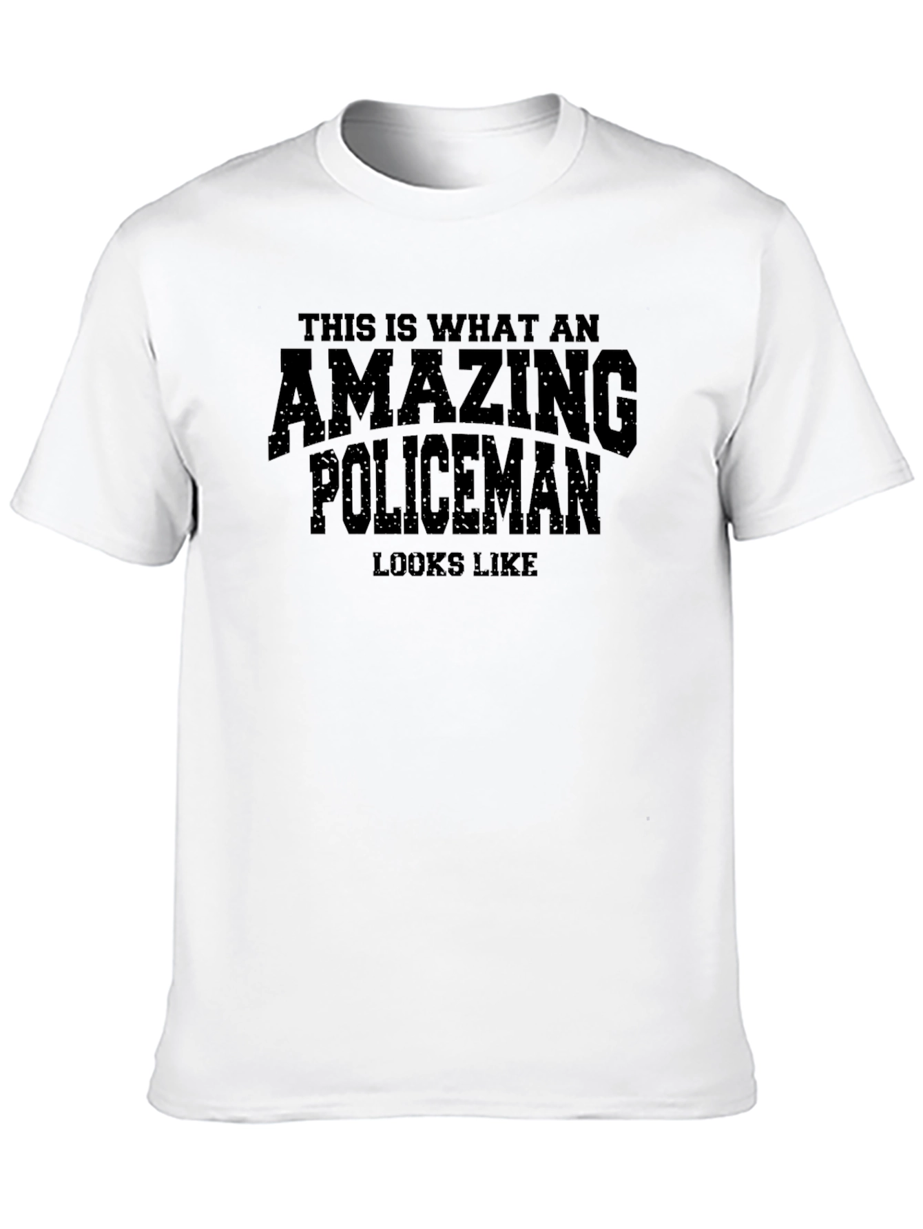 Amazing Policeman Graphic Tee - Black