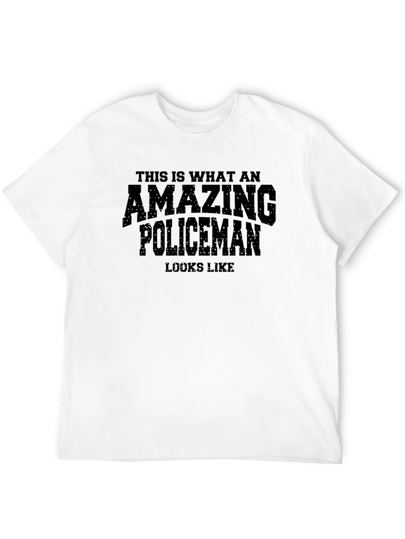 Amazing Policeman Graphic Tee - Black