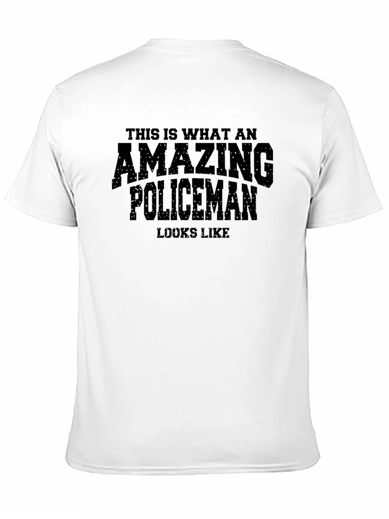 Amazing Policeman Graphic Tee - Black