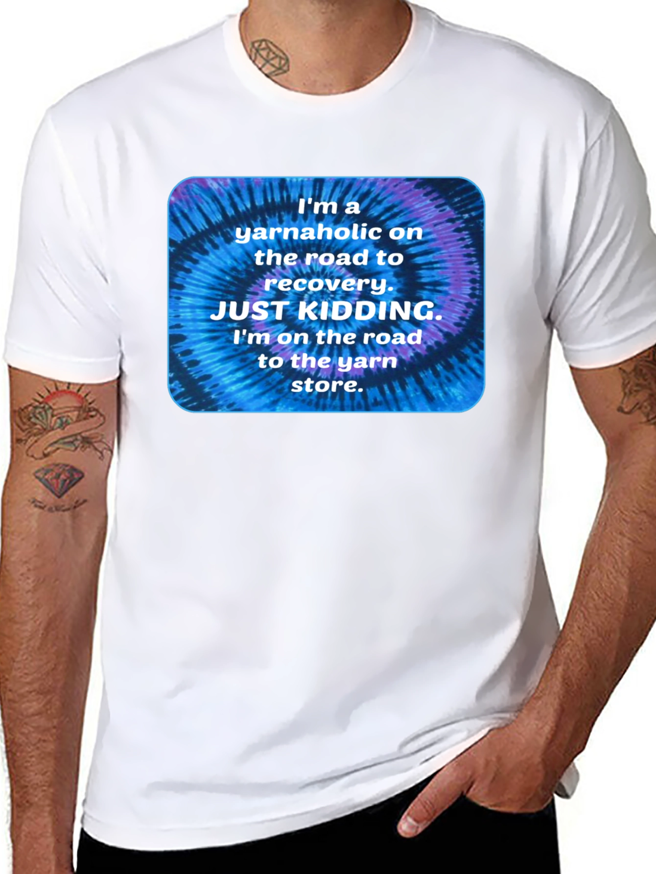 Yarnaholic T-Shirt: Funny Knitting Crochet Tee