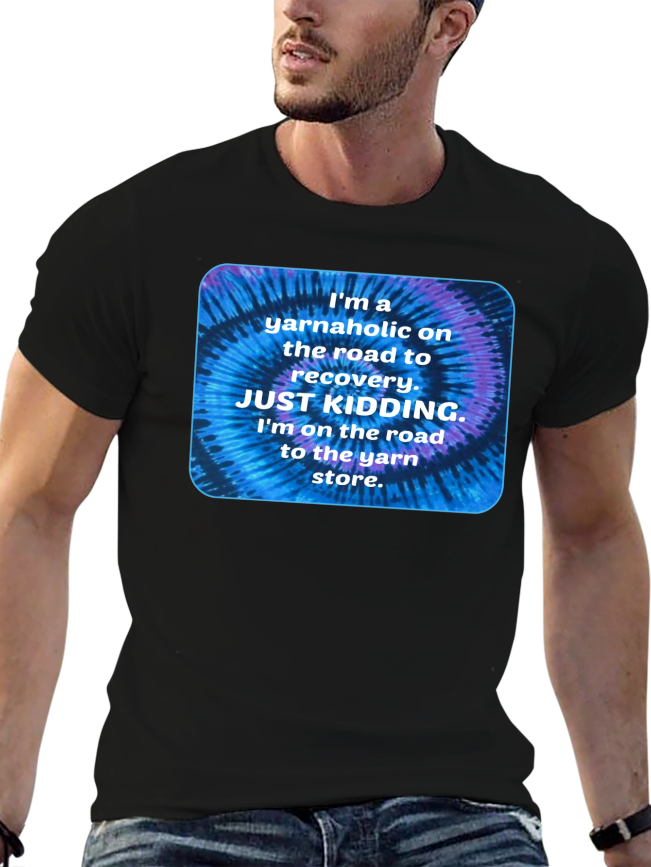 Yarnaholic T-Shirt: Funny Knitting Crochet Tee