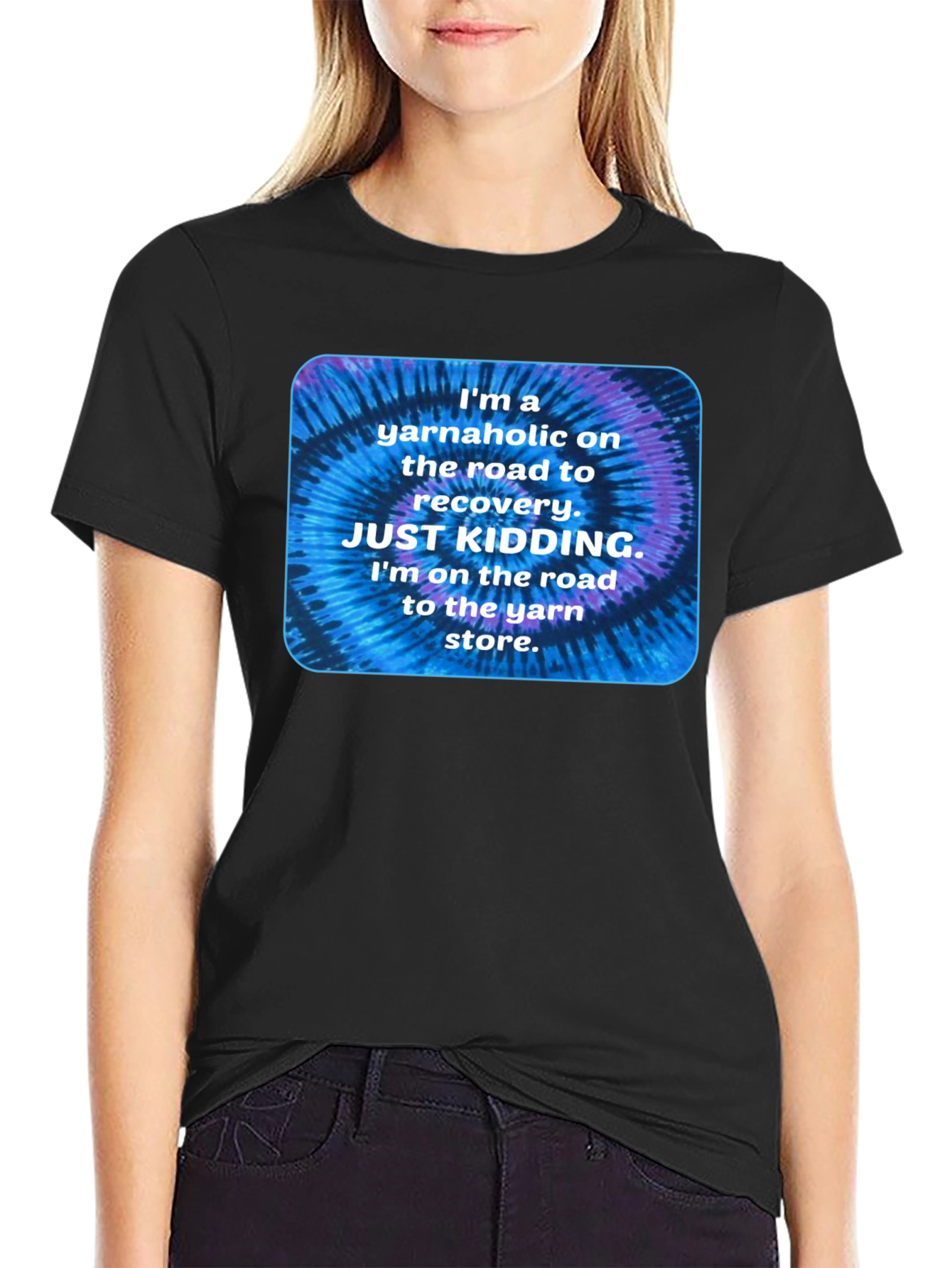 Yarnaholic T-Shirt: Funny Knitting Crochet Tee