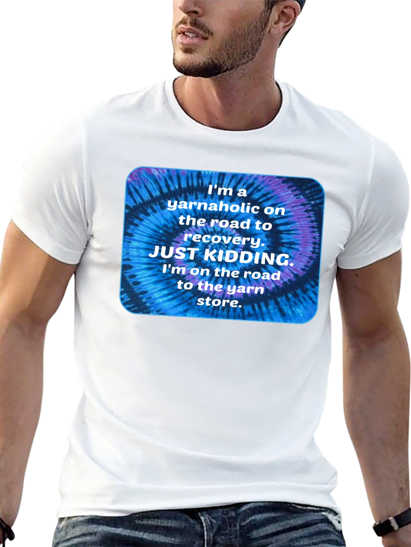 Yarnaholic T-Shirt: Funny Knitting Crochet Tee