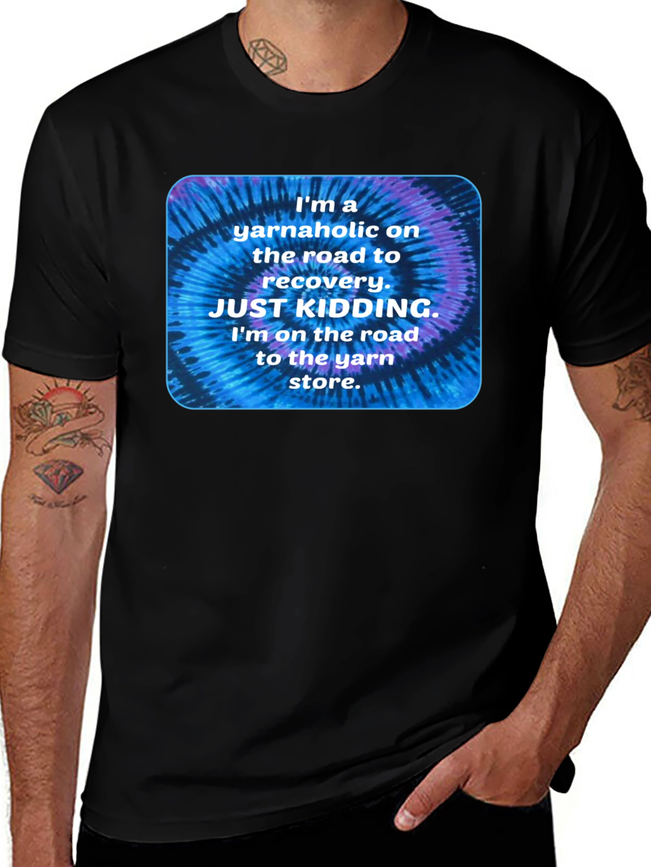 Yarnaholic T-Shirt: Funny Knitting Crochet Tee