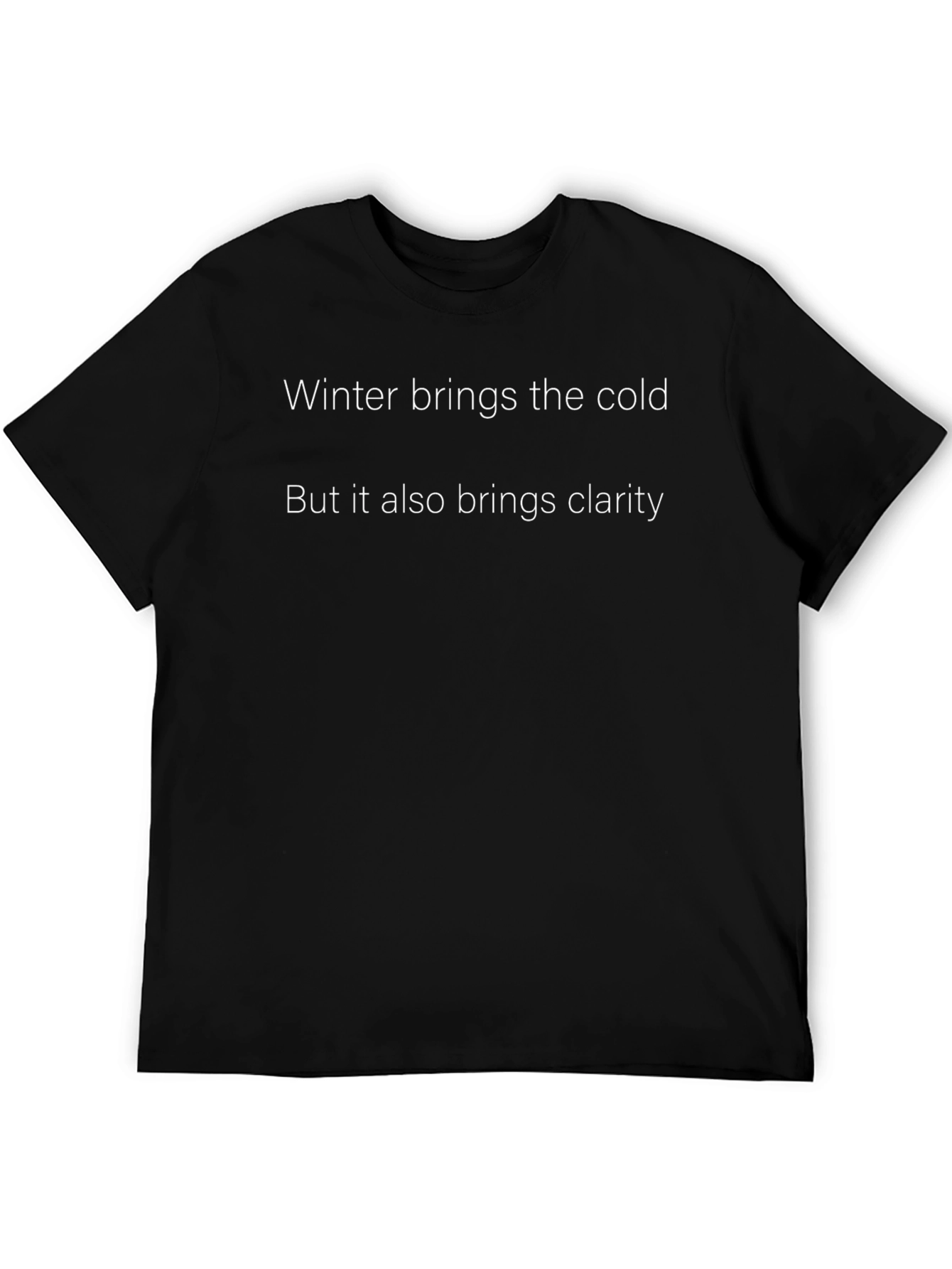 Winter Clarity Graphic Tee - Black
