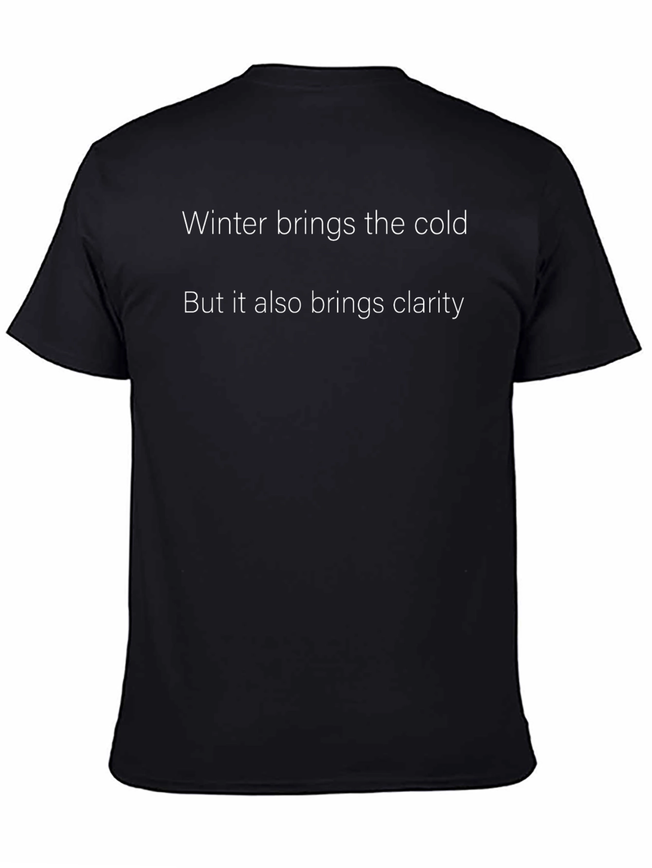 Winter Clarity Graphic Tee - Black