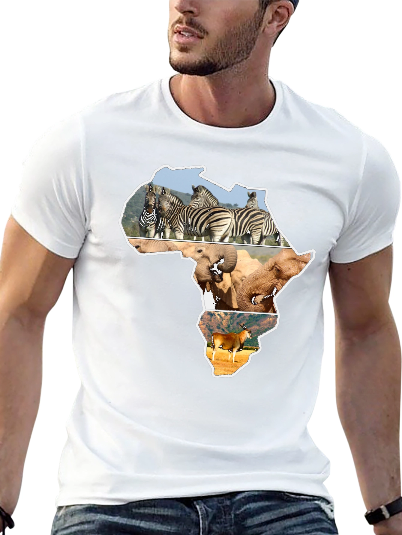 African Wildlife Continent T-Shirt